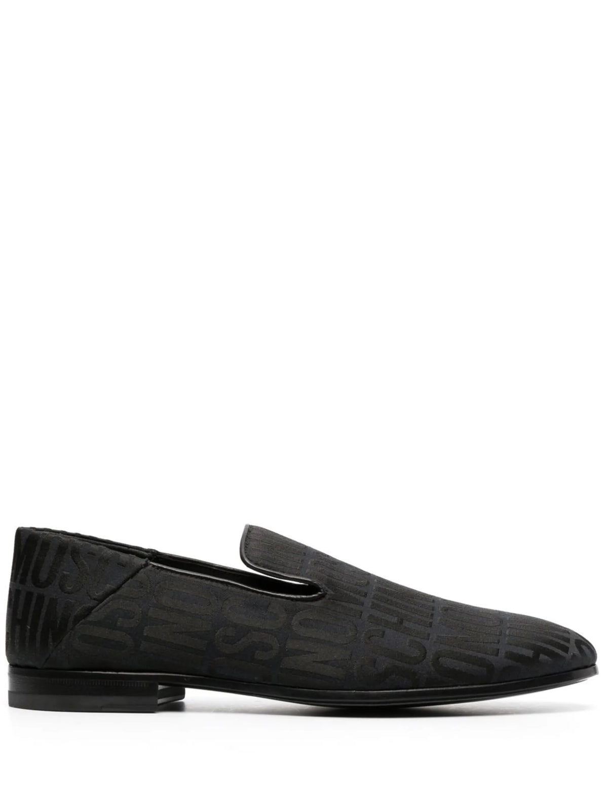 all-over logo-print loafers