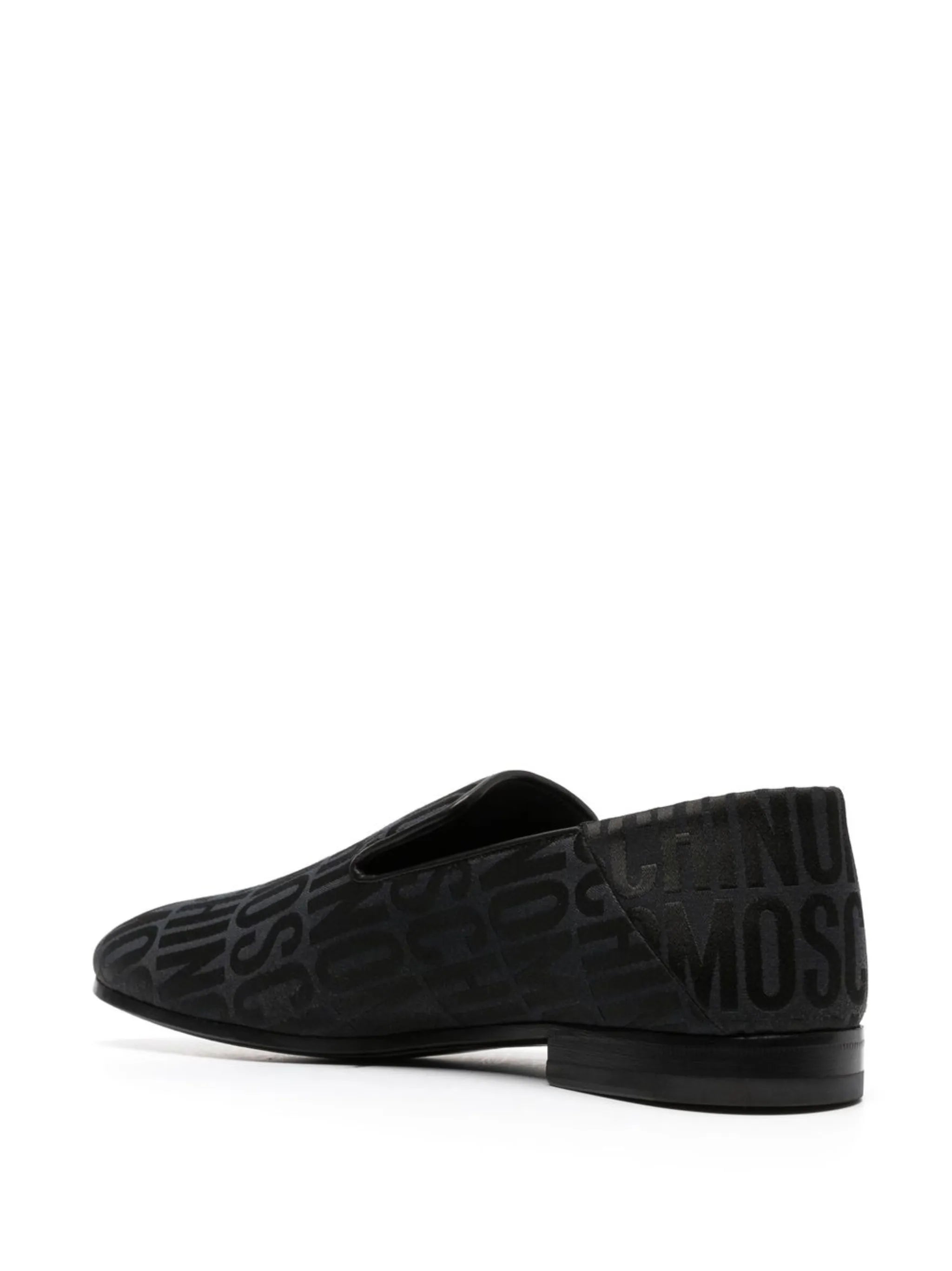 all-over logo-print loafers