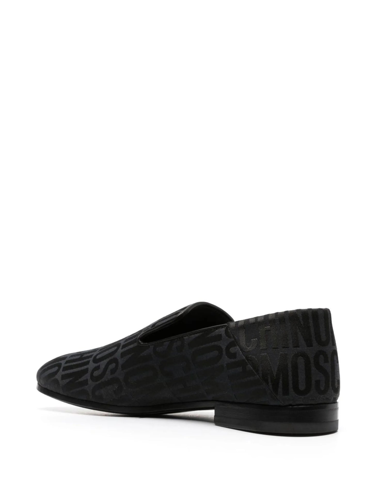 all-over logo-print loafers
