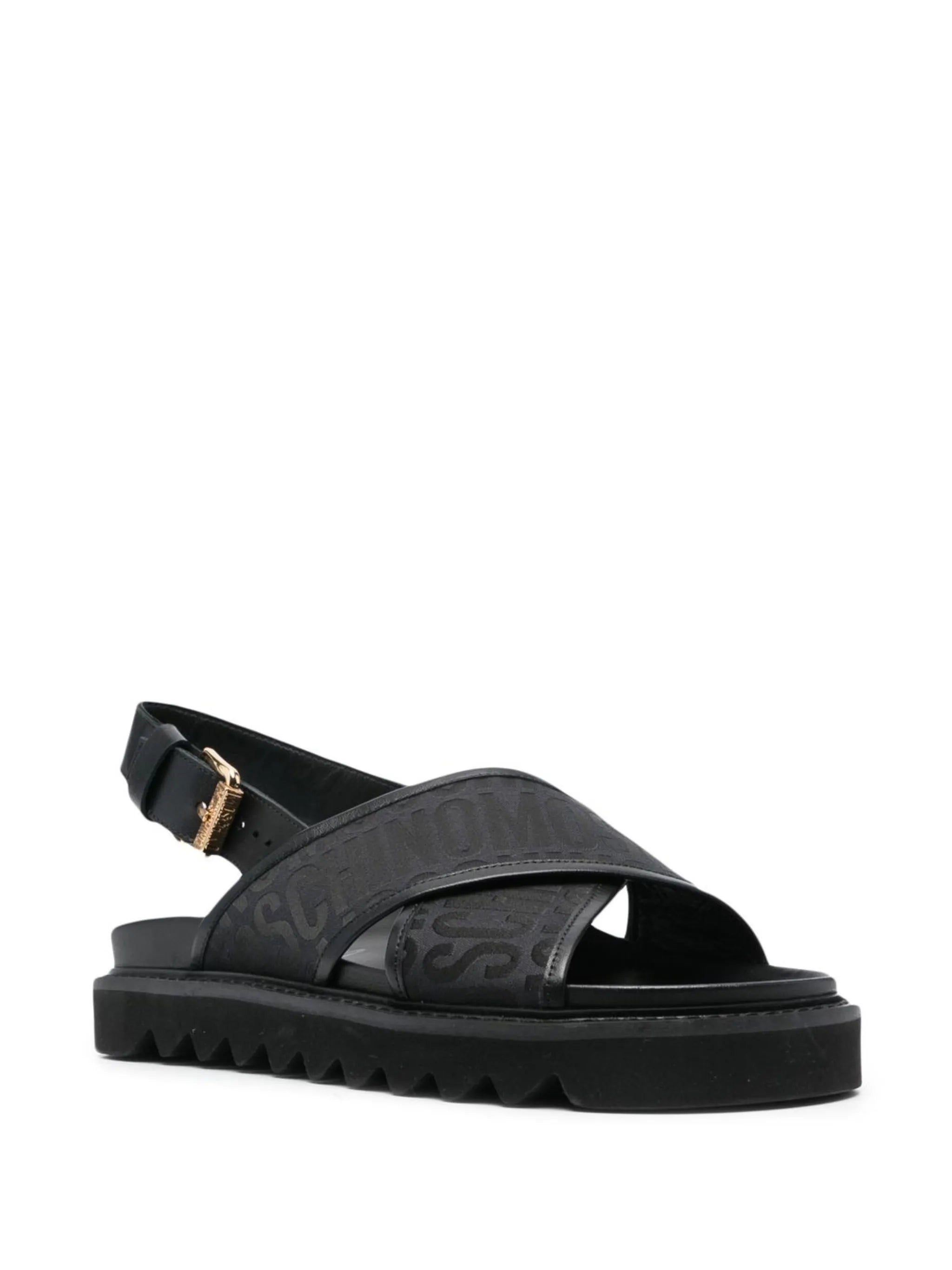 slingback logo-strap sandals