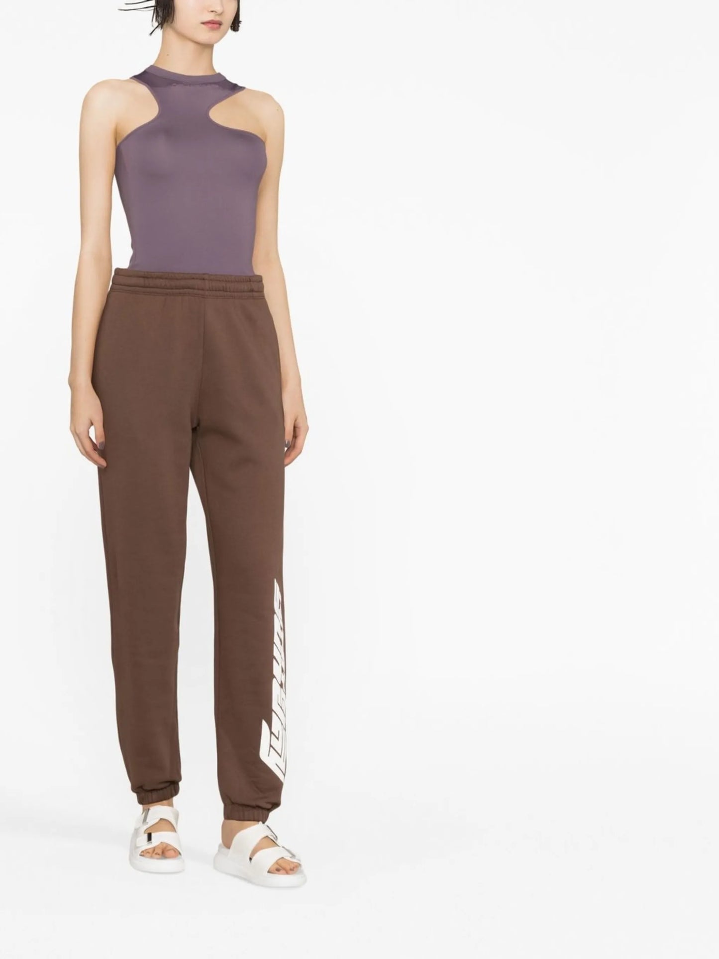 tapered-leg track pants