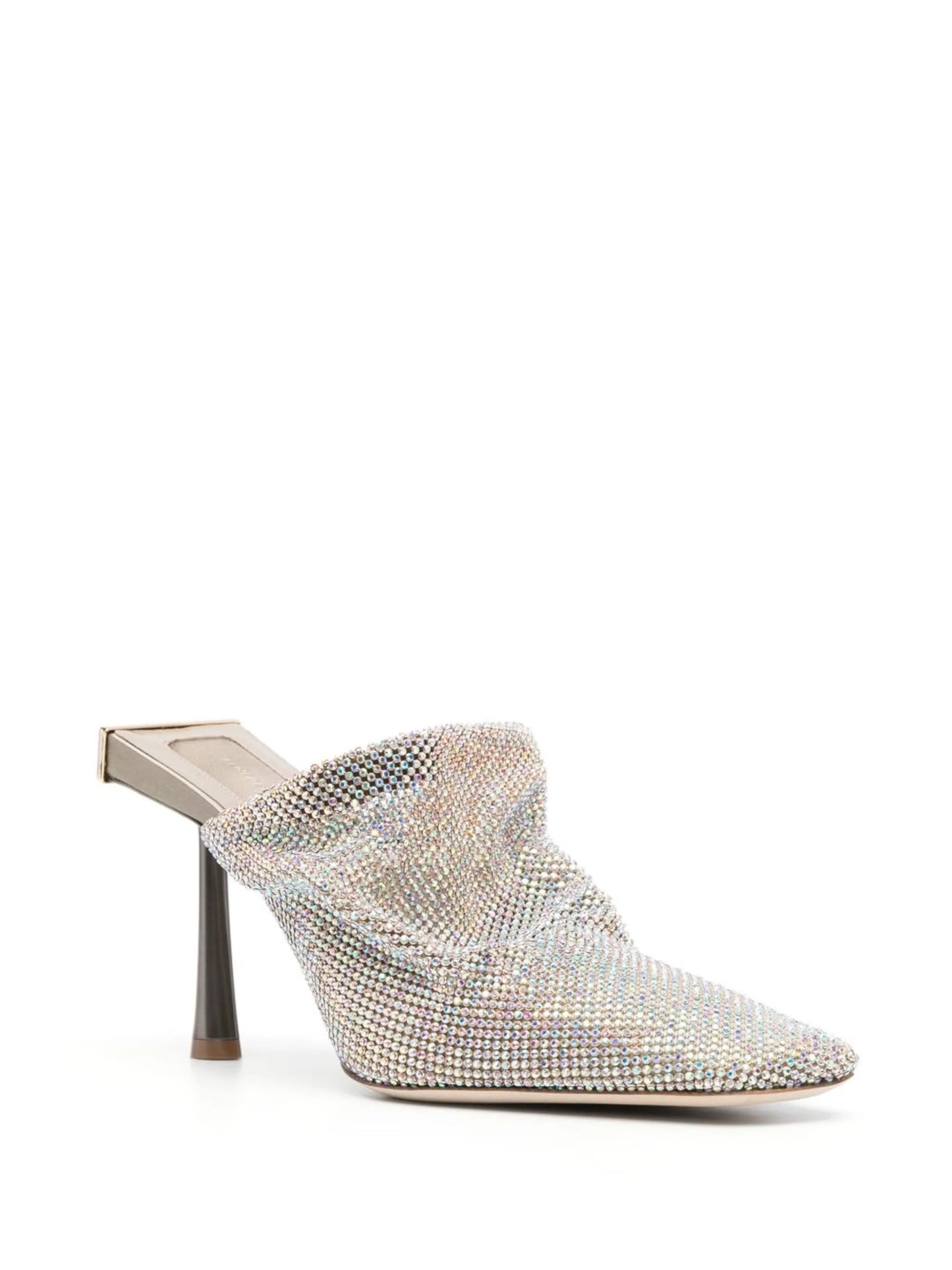 Goliarda 95mm crystal mesh mules