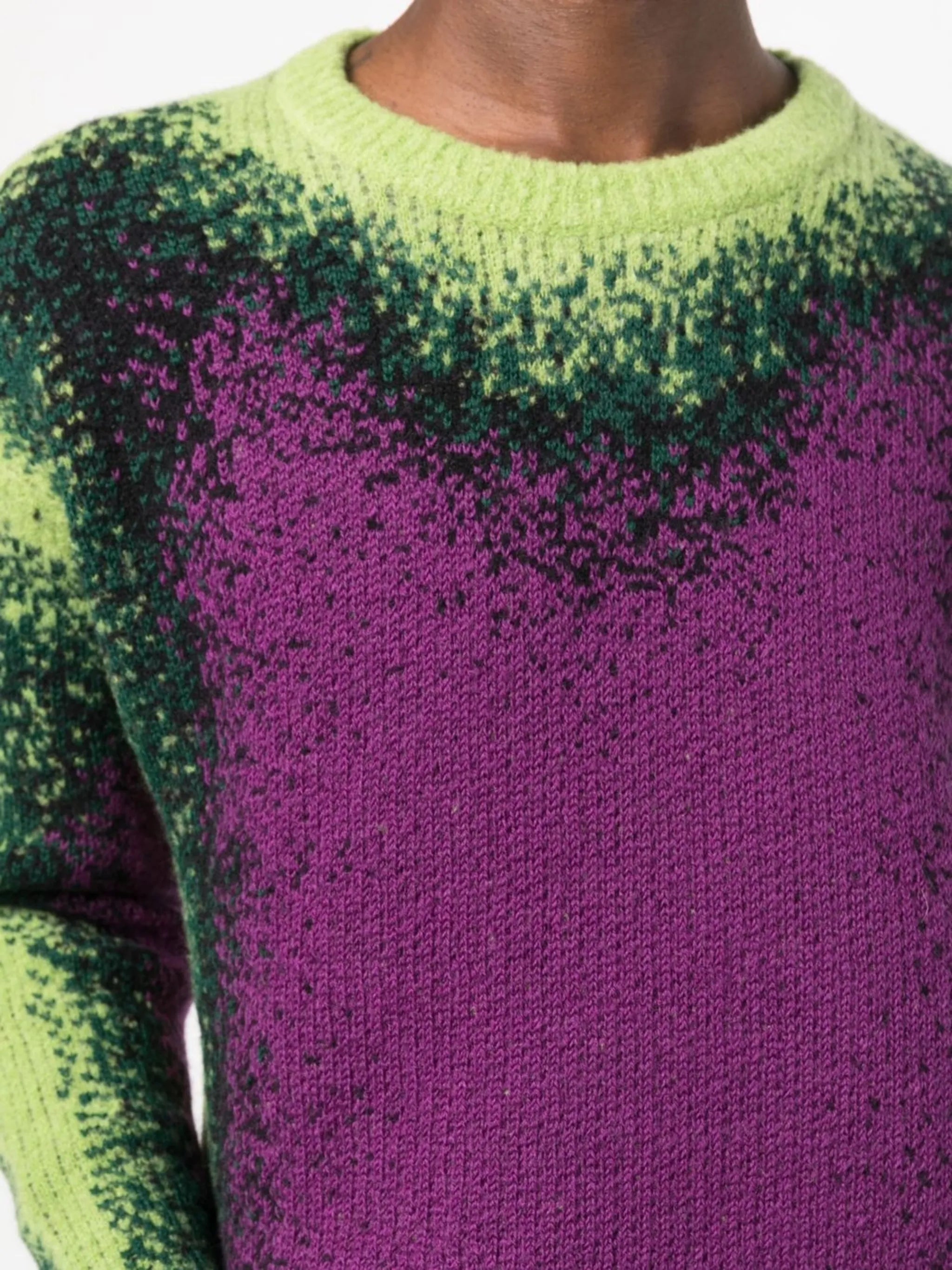 gradient-effect knit jumper