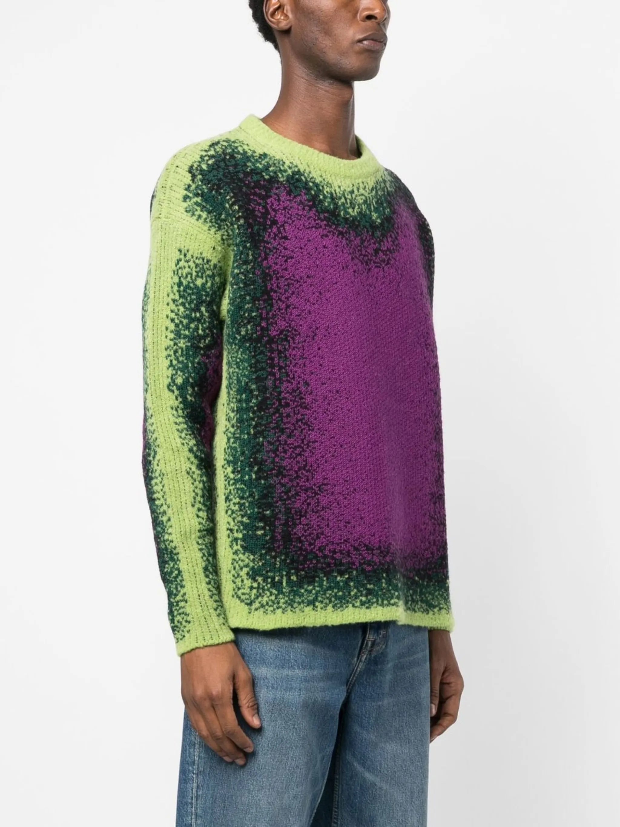 gradient-effect knit jumper