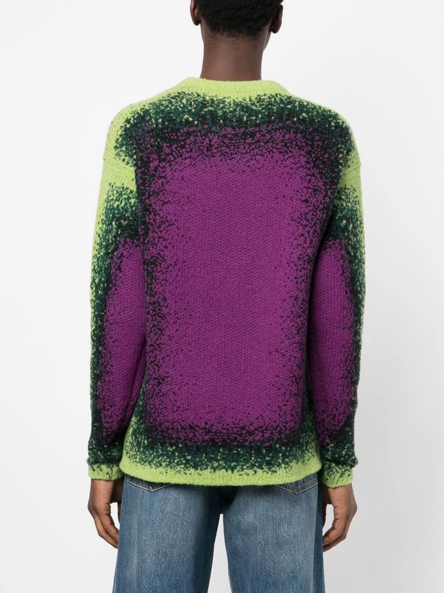gradient-effect knit jumper