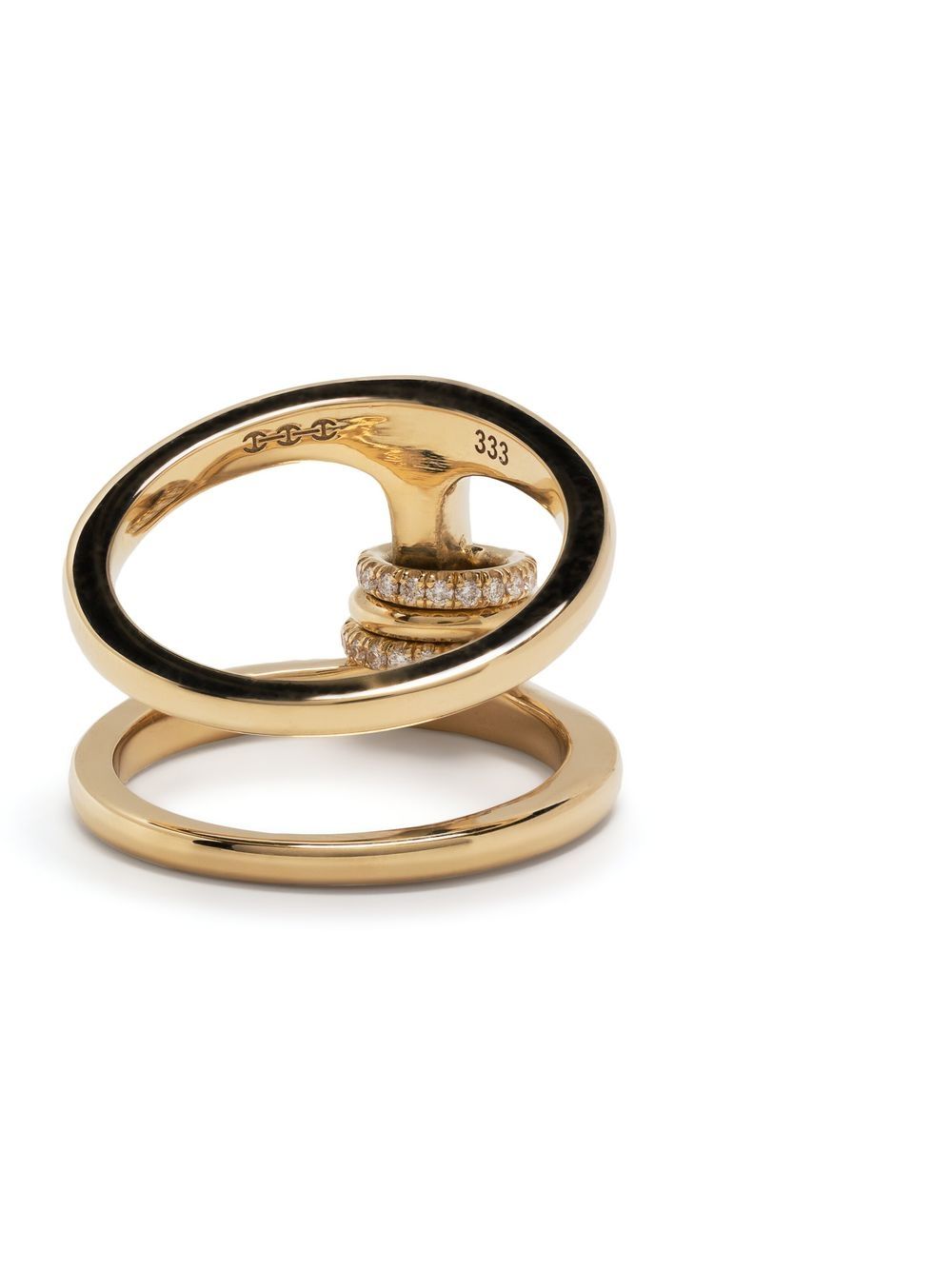 x Hoorsenbuhs 18K gold Phantom diamond ring