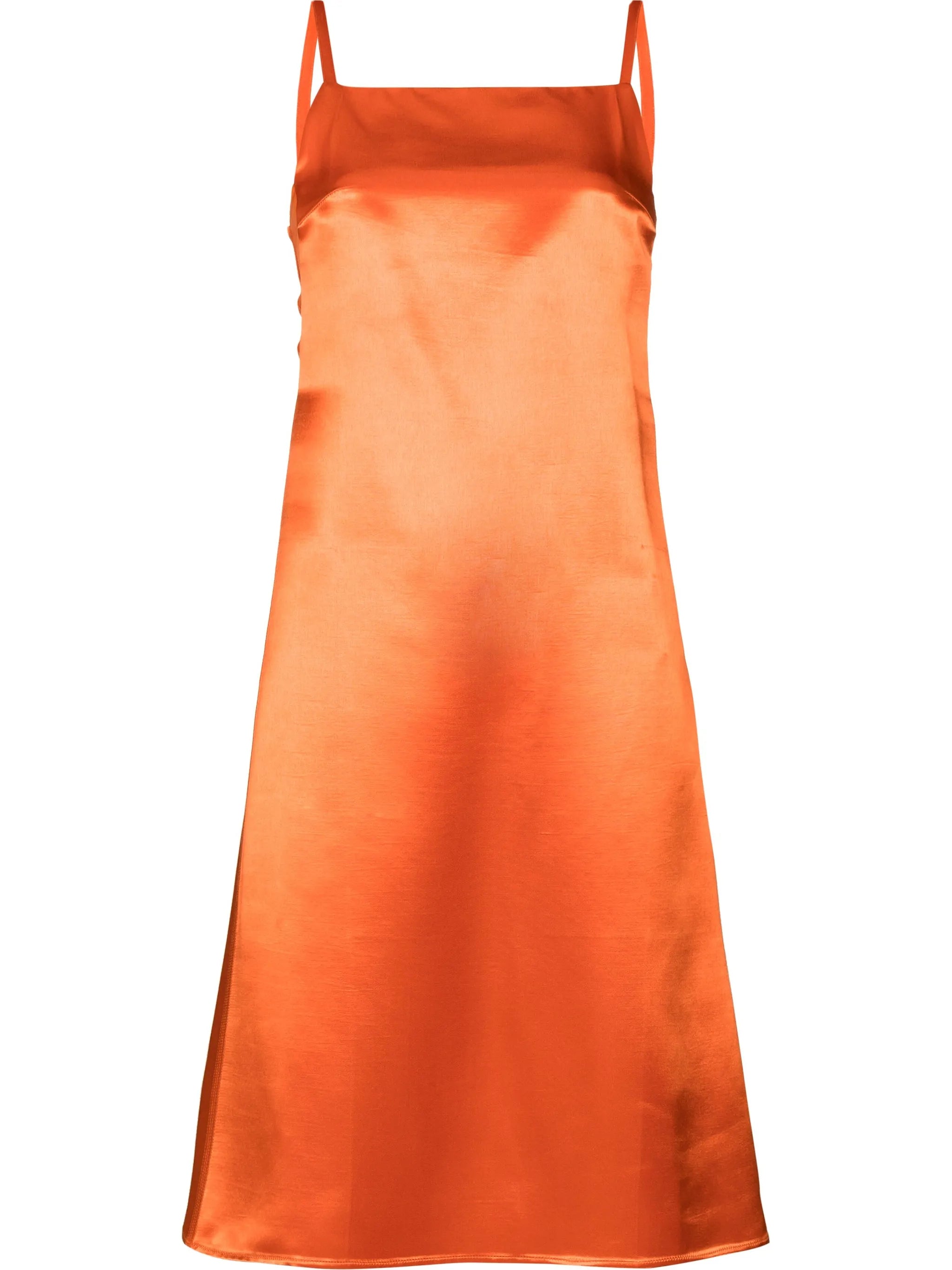 square-neck slip dress