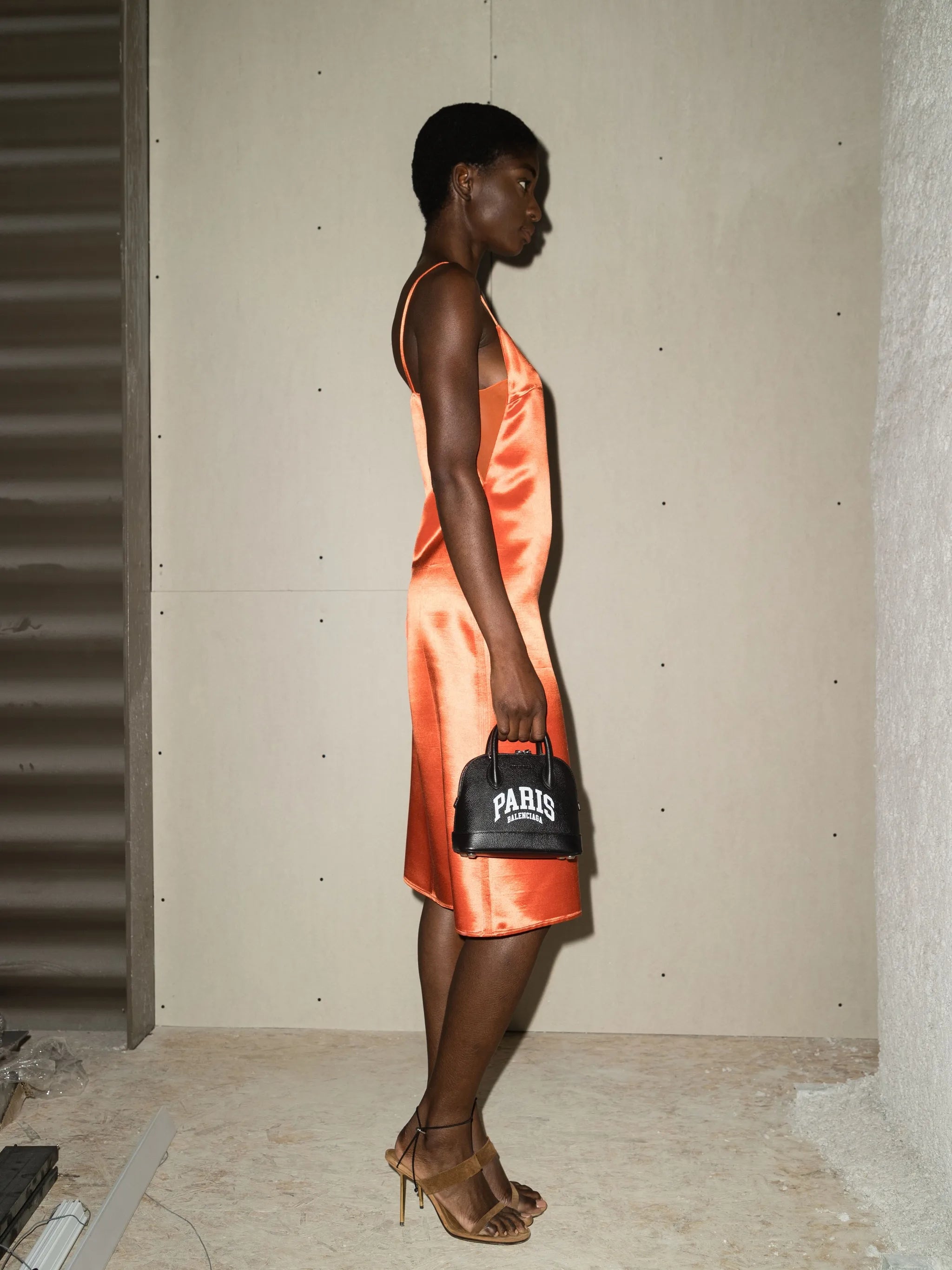 square-neck slip dress