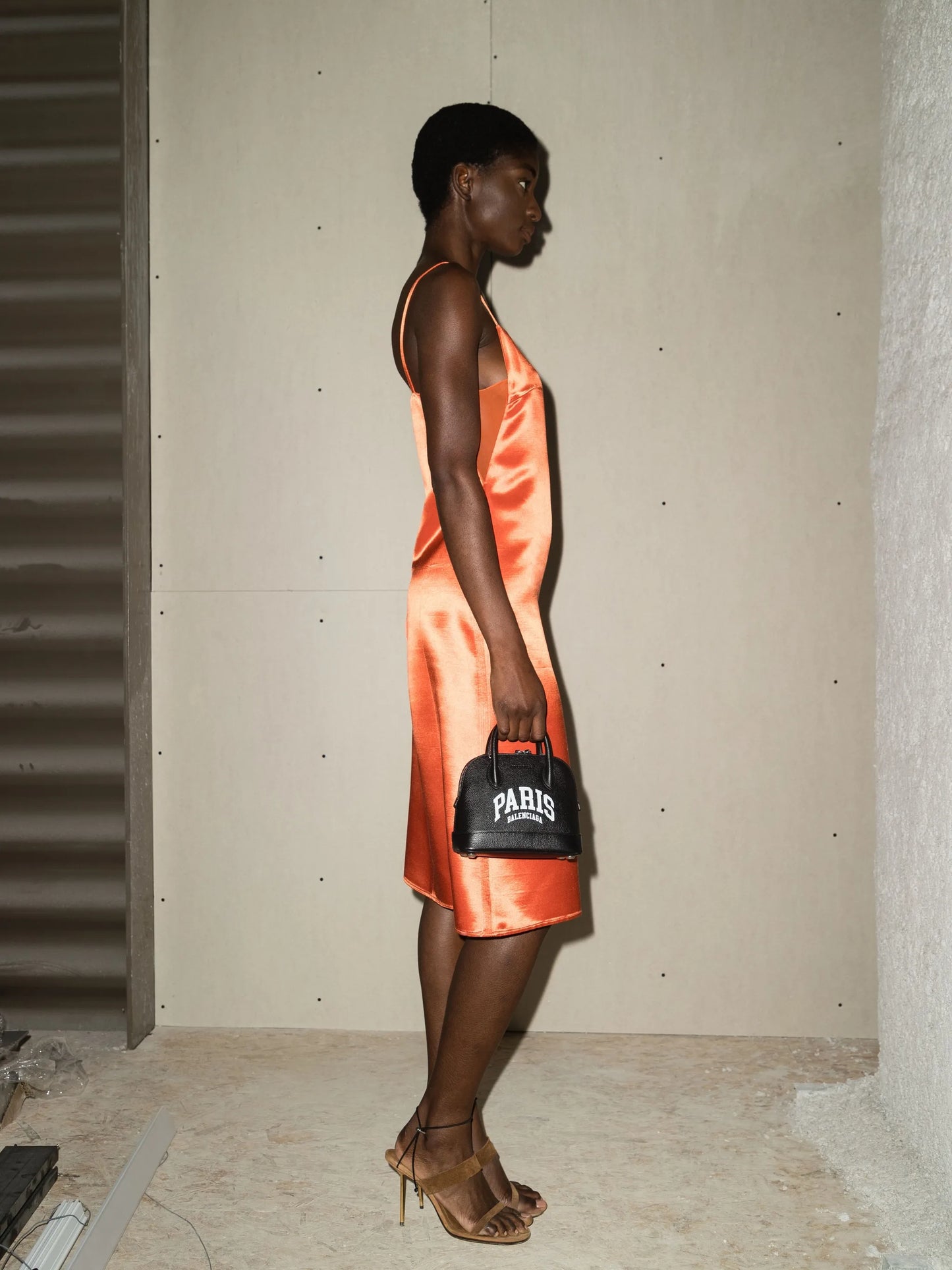 square-neck slip dress