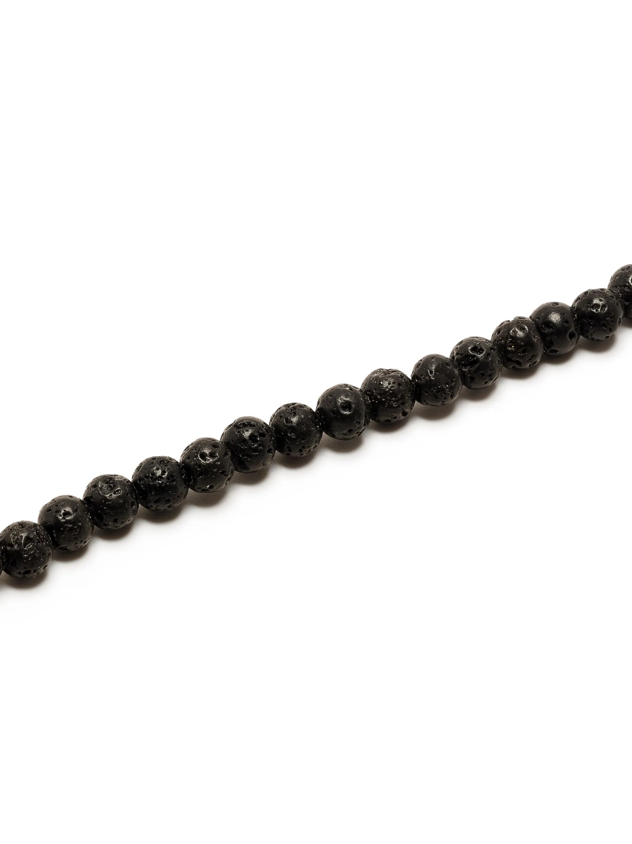 14kt yellow gold lava rock bracelet