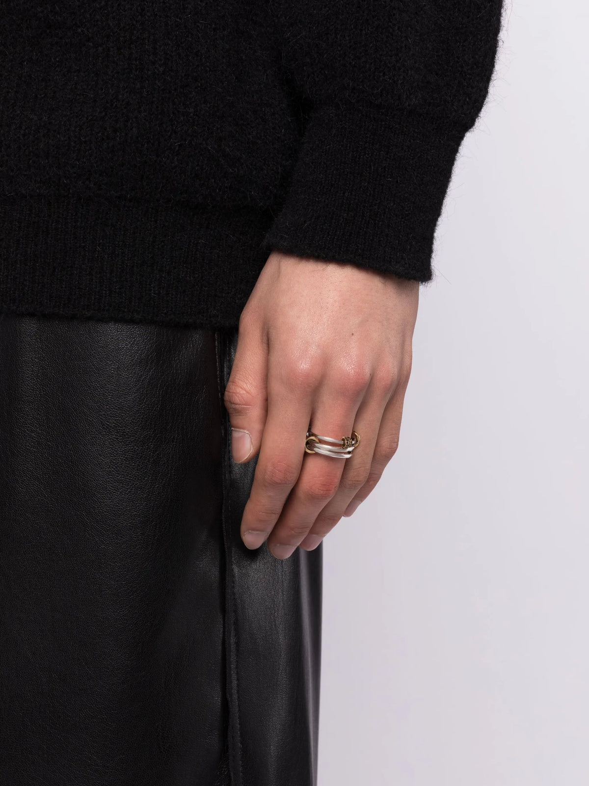 sterling silver Raneth stack ring
