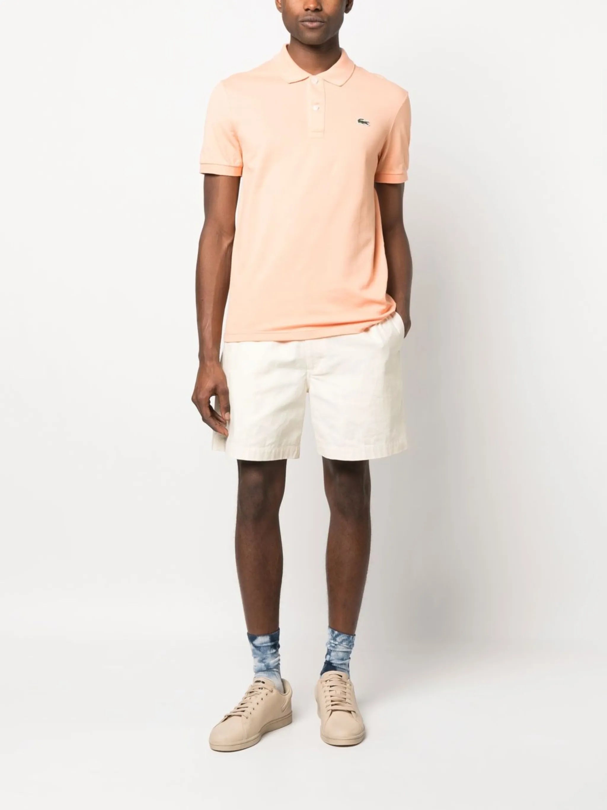 logo-patch polo shirt