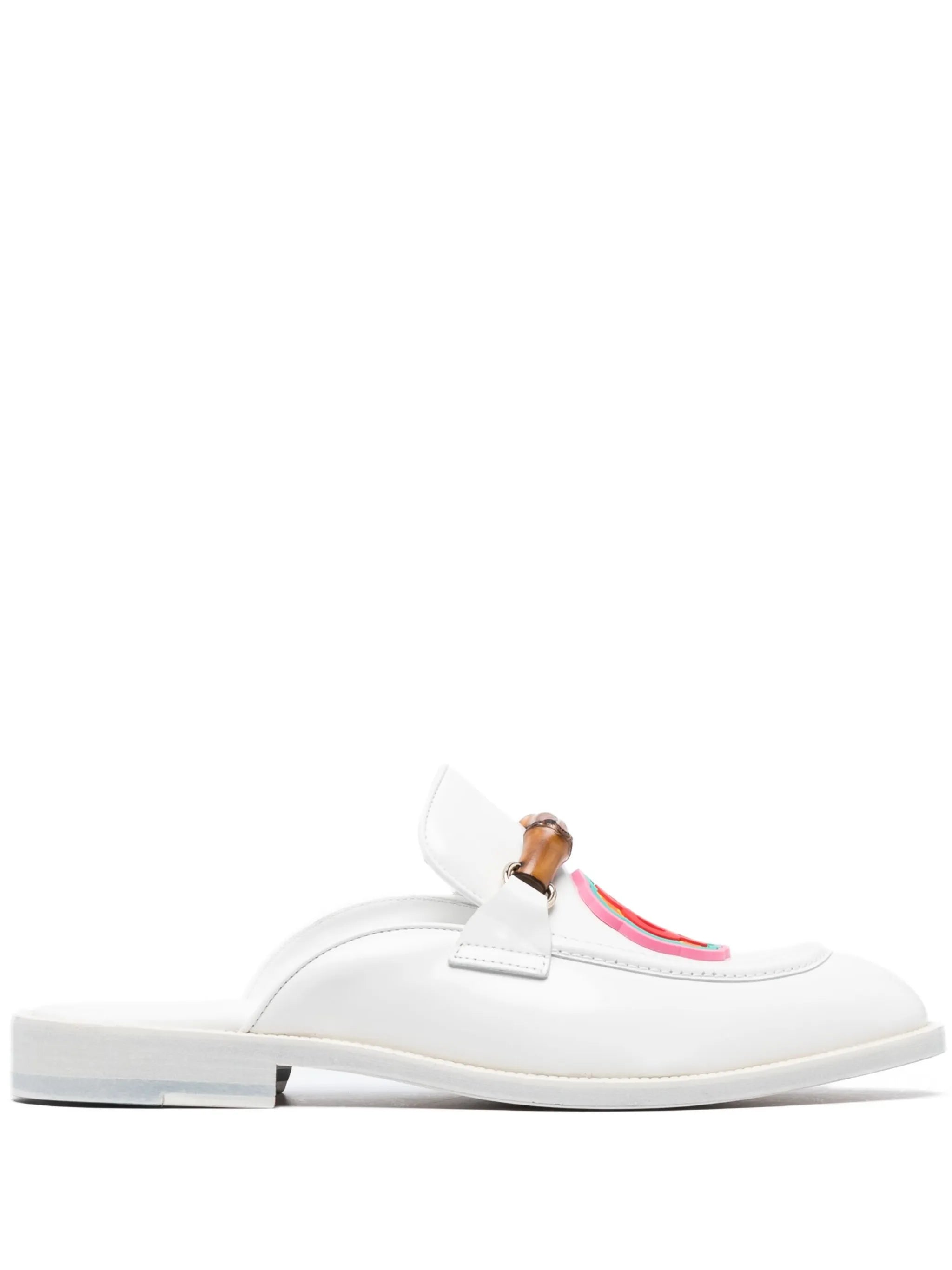 Memphis monogram leather mules