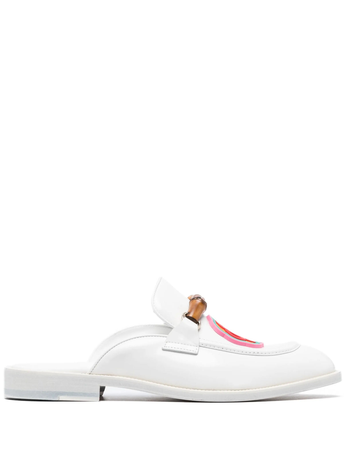 Memphis monogram leather mules
