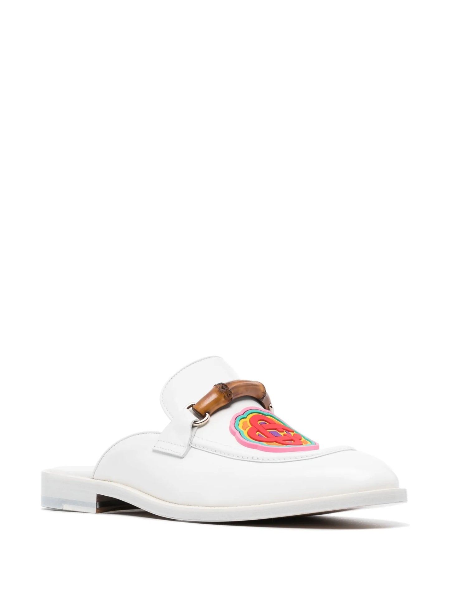 Memphis monogram leather mules