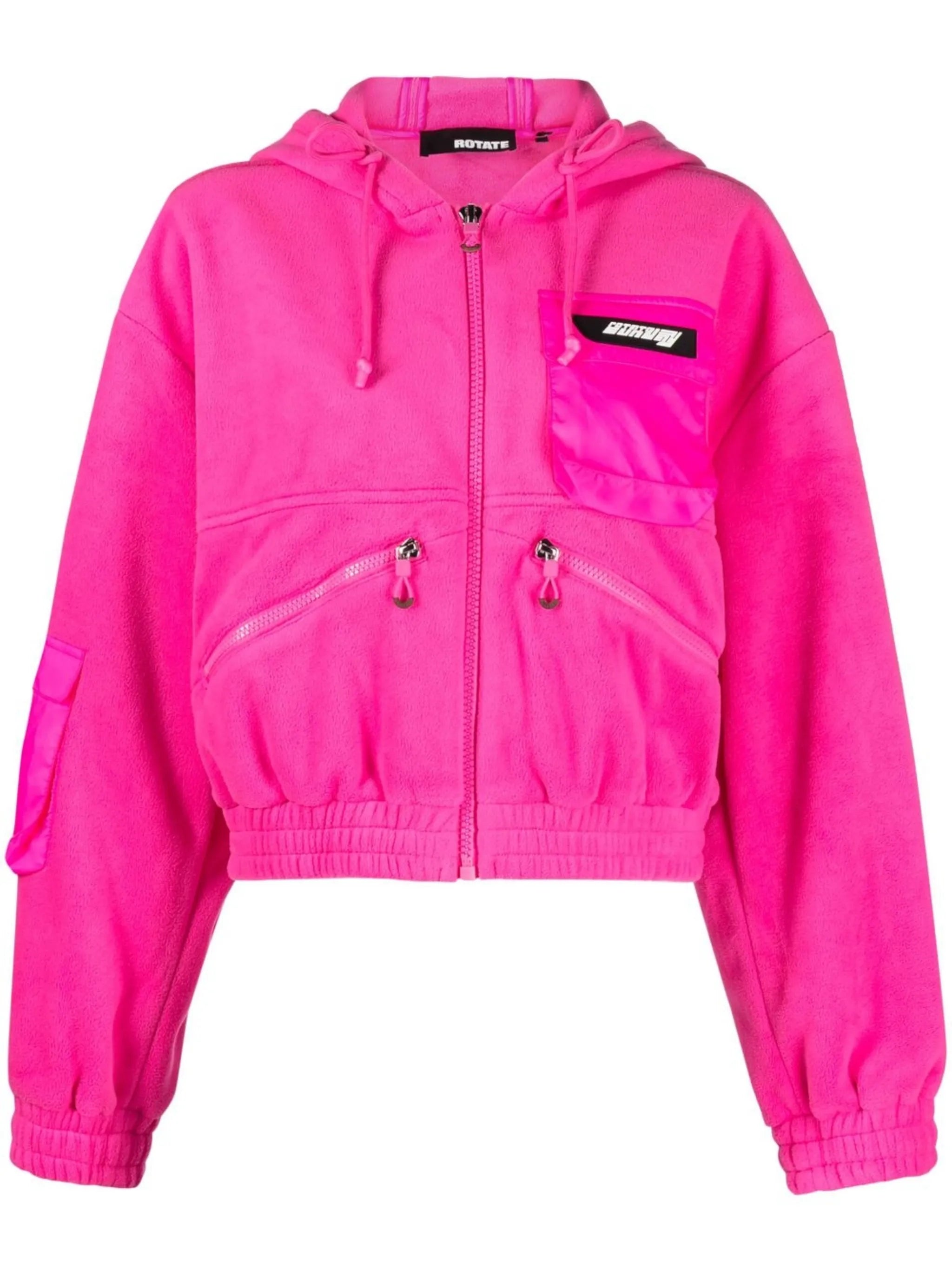 zip-fastening cropped jacket