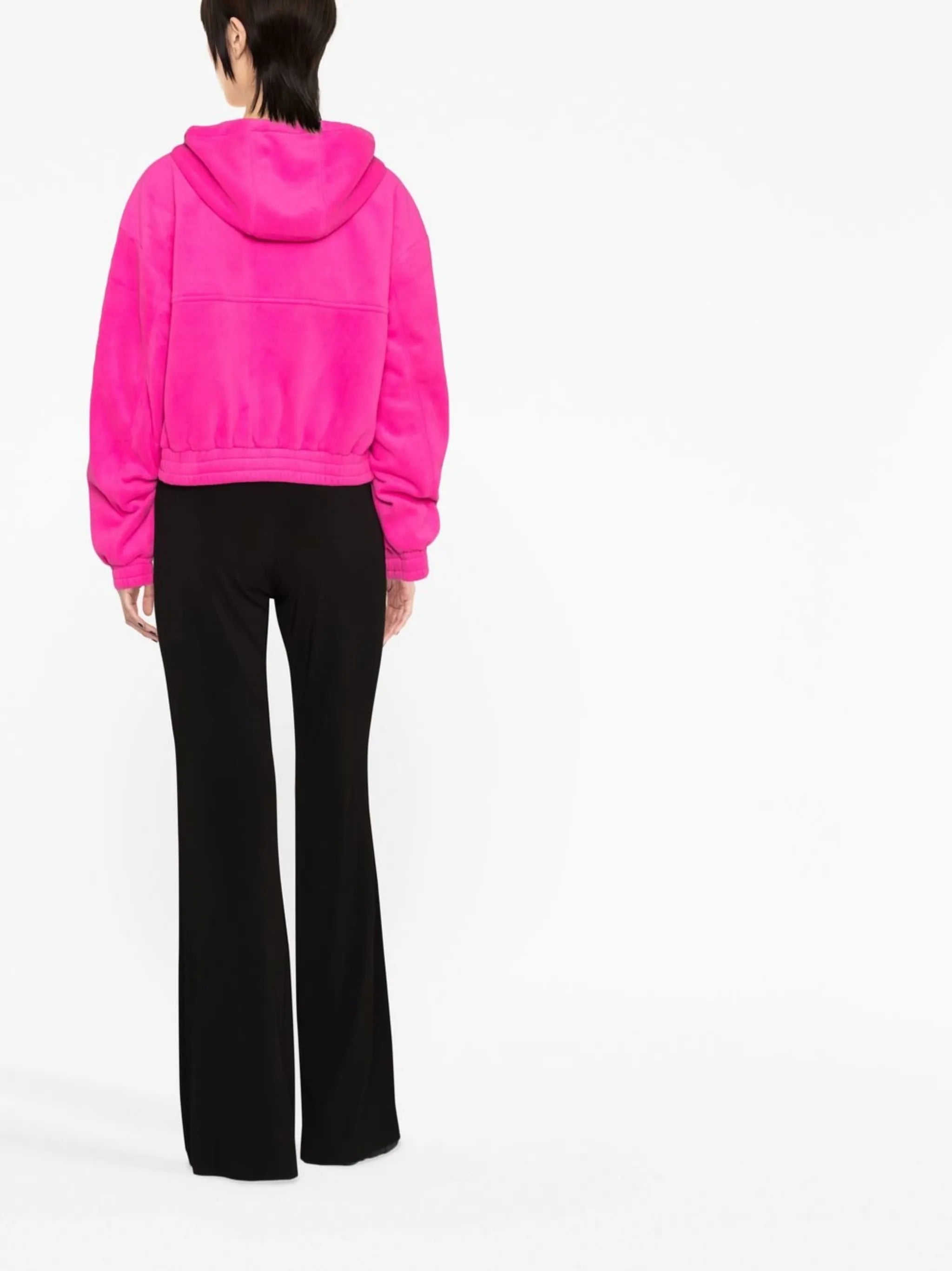 zip-fastening cropped jacket