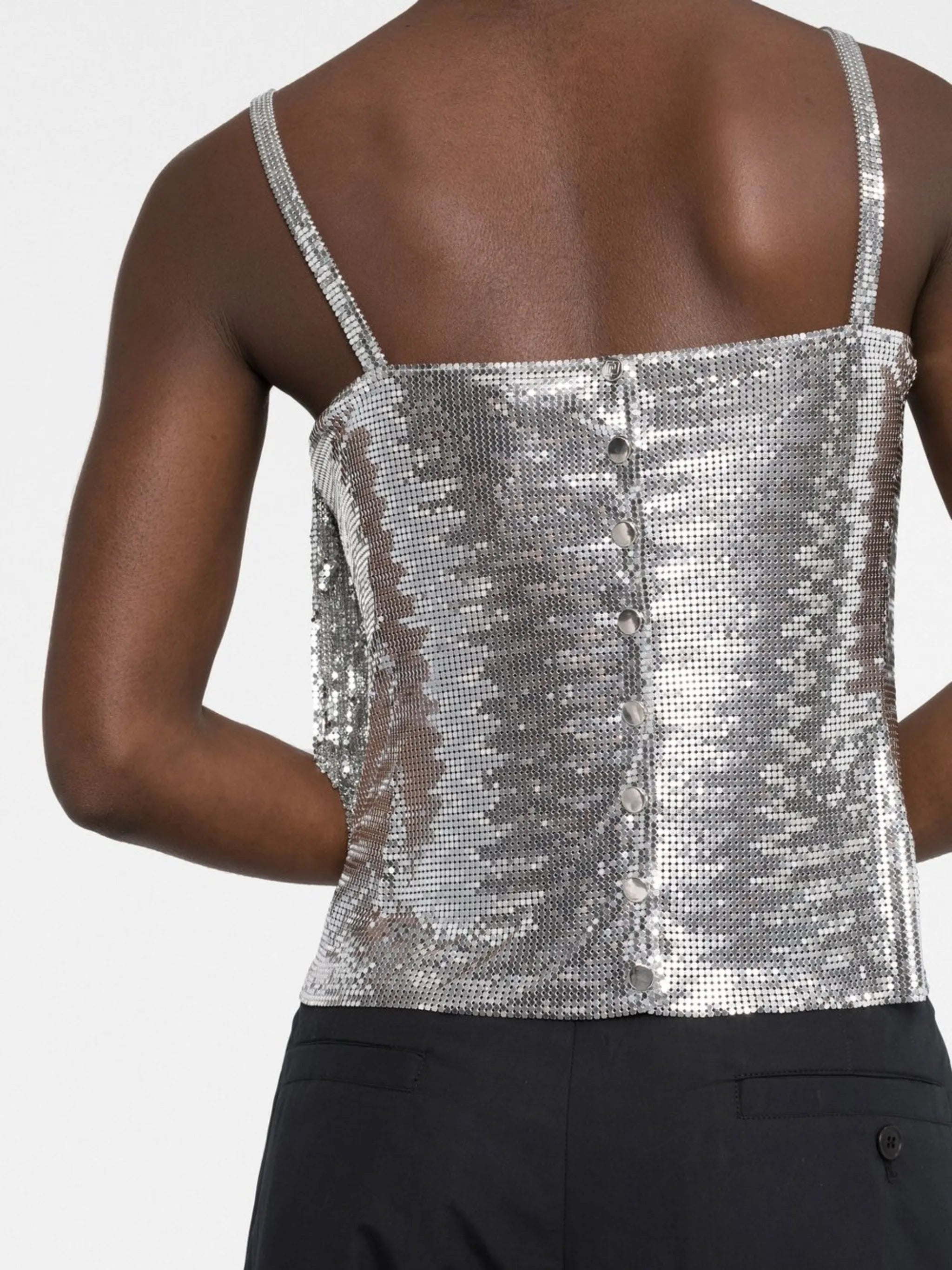 draped-detail cowl neck top