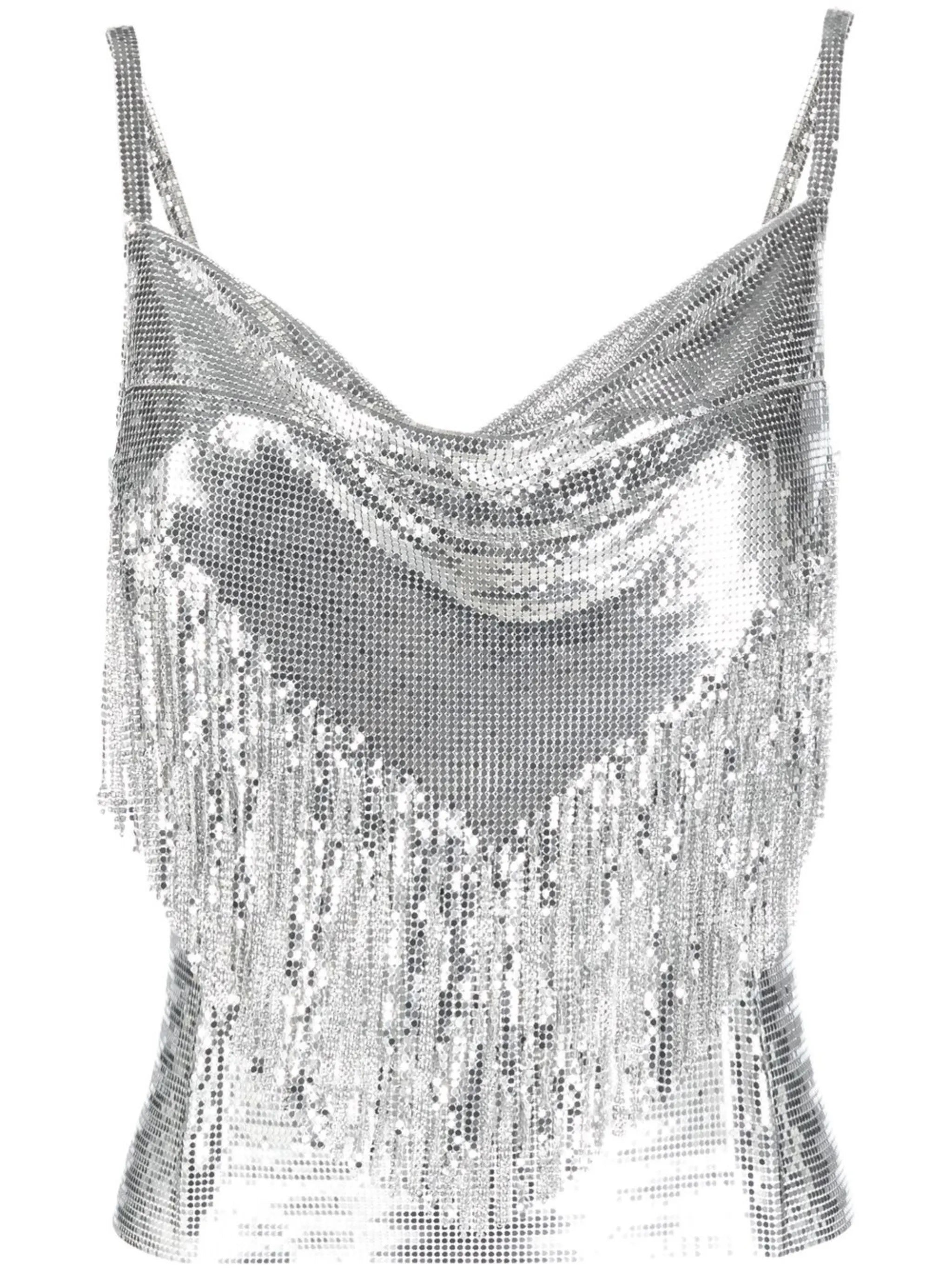 draped-detail cowl neck top
