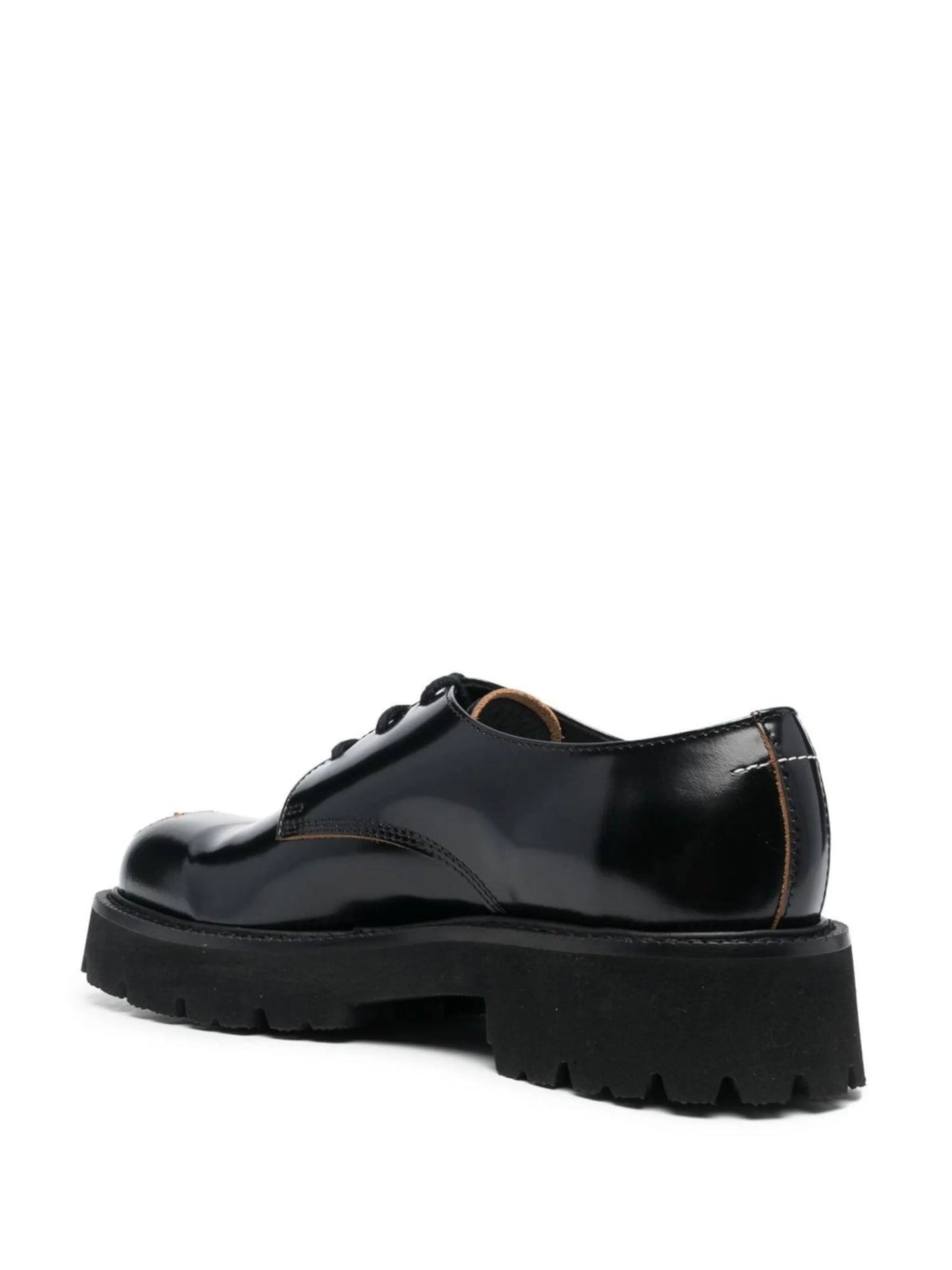 painted-toecap lace-up shoes