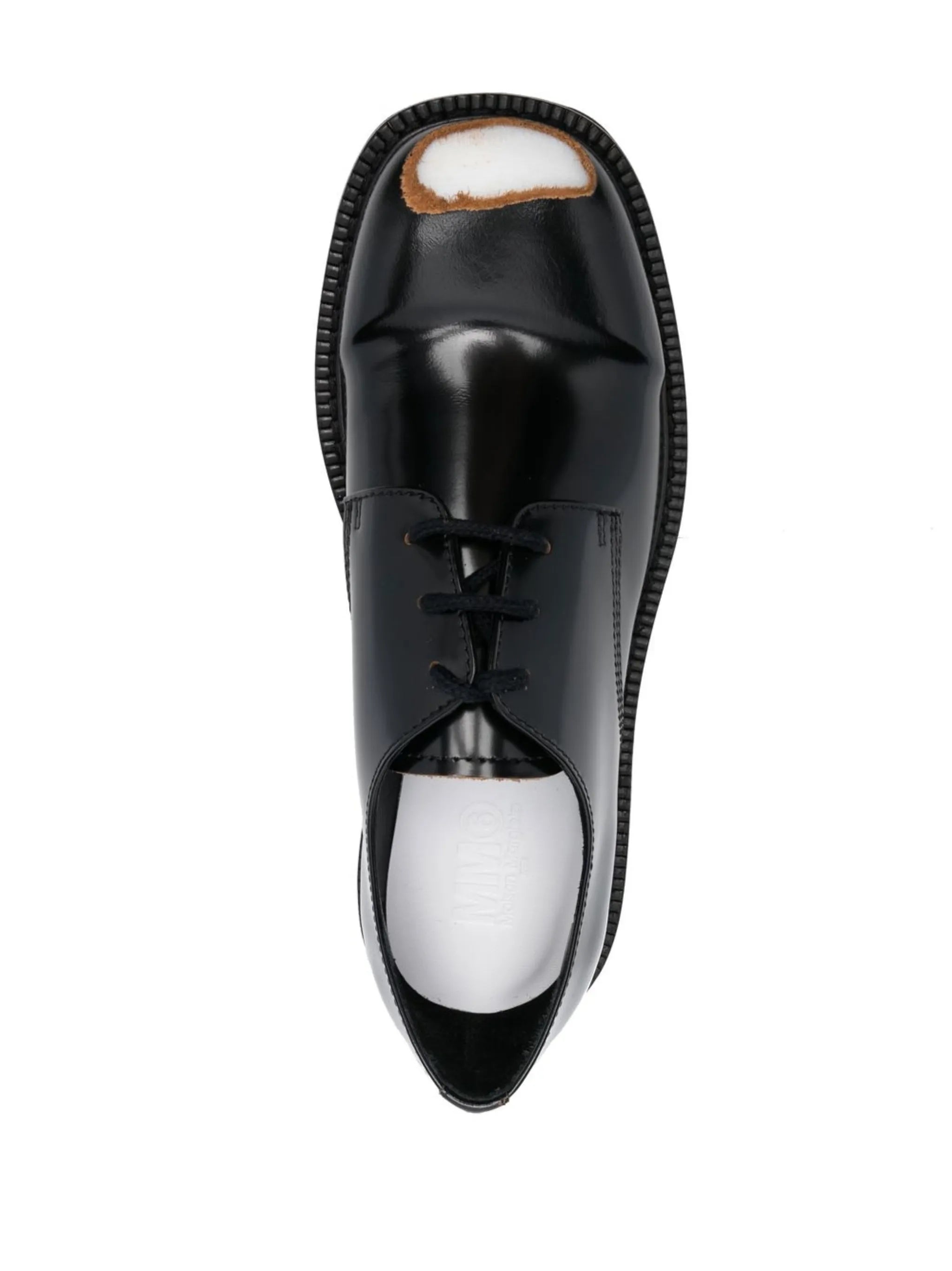 painted-toecap lace-up shoes