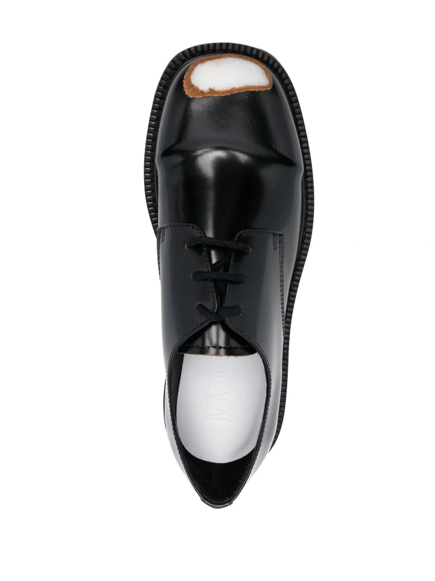 painted-toecap lace-up shoes