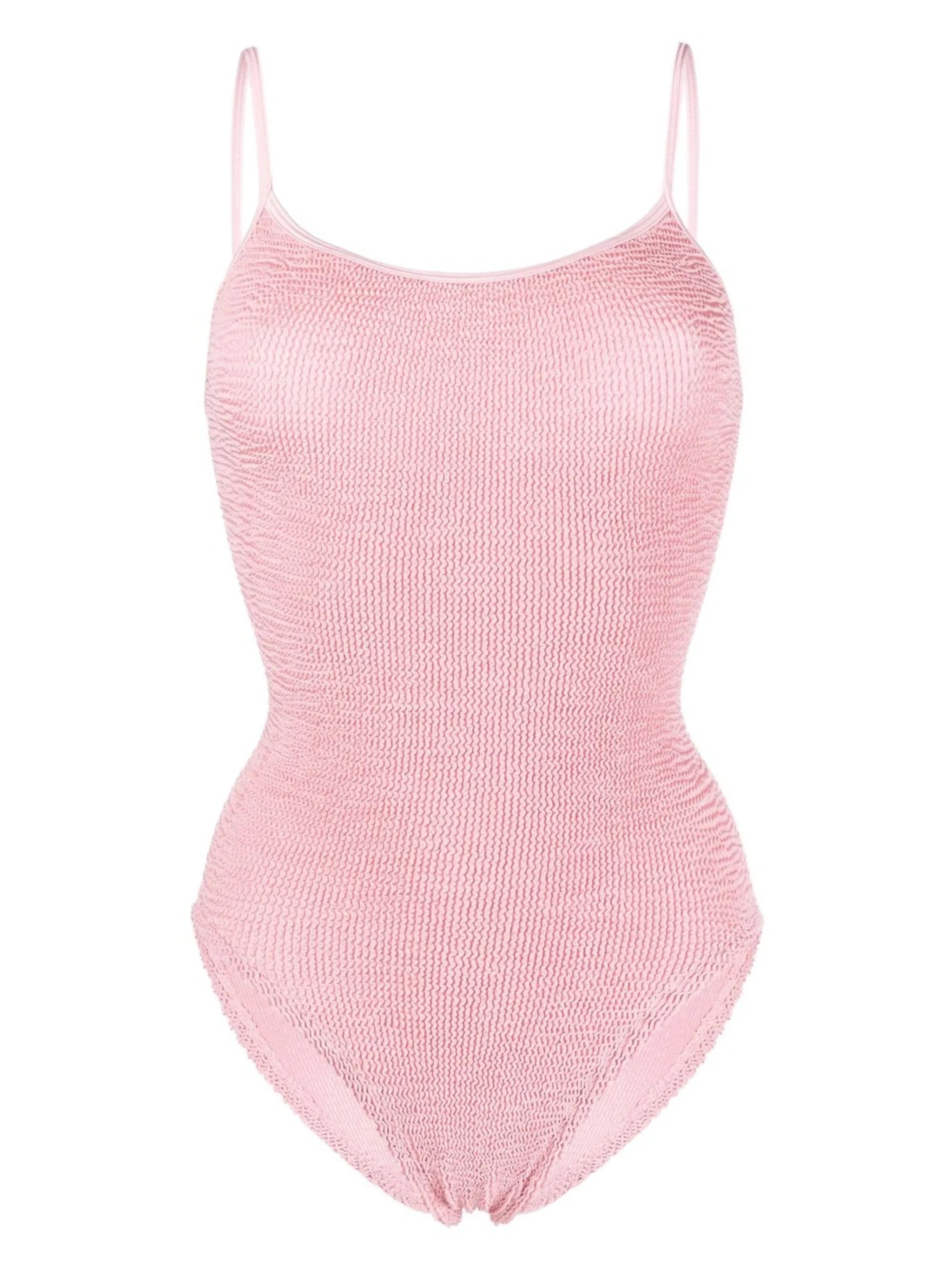 Pamela metallic seersucker swimsuit