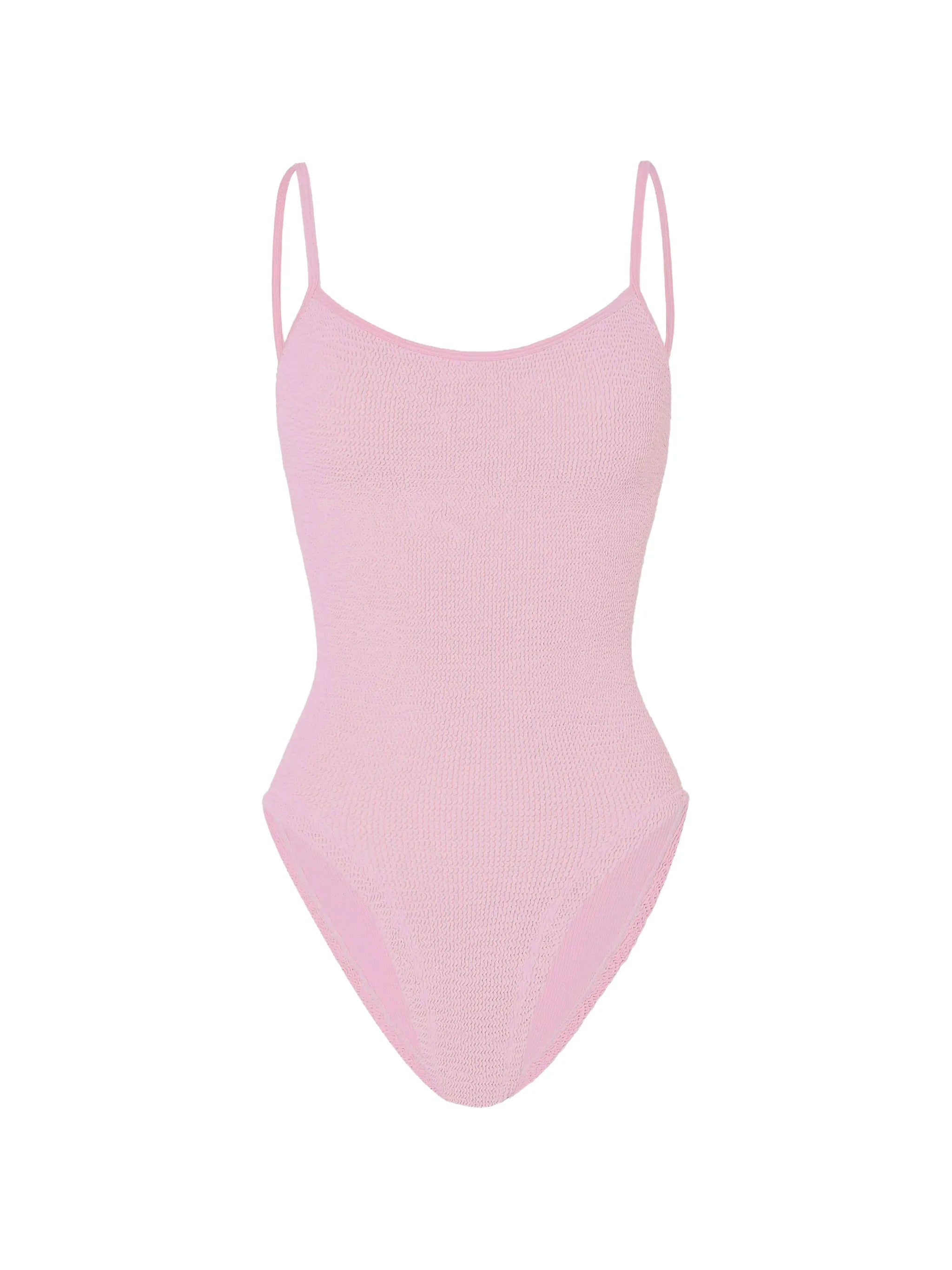 Pamela metallic seersucker swimsuit