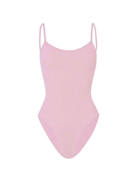 Pamela metallic seersucker swimsuit