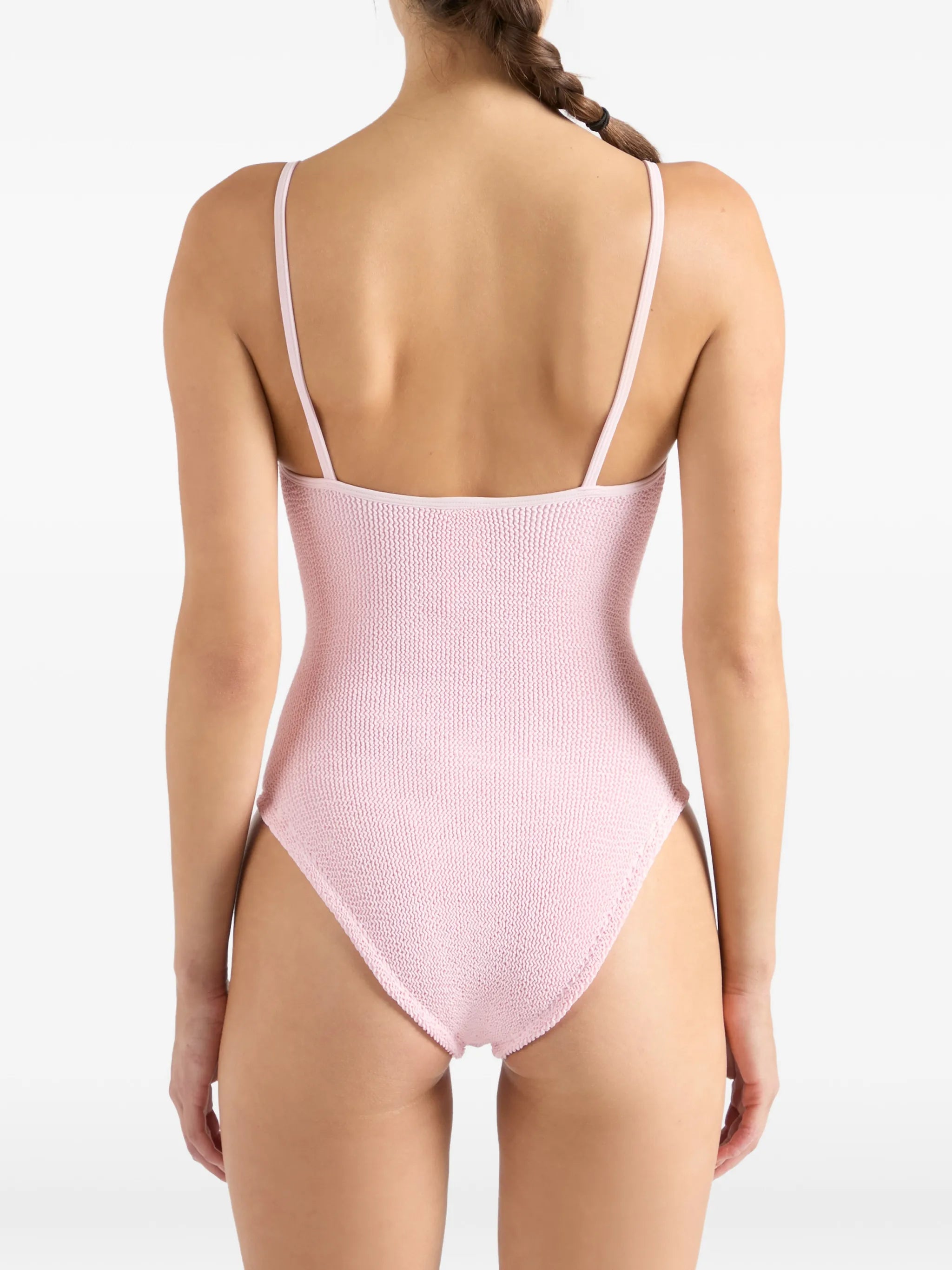 Pamela metallic seersucker swimsuit