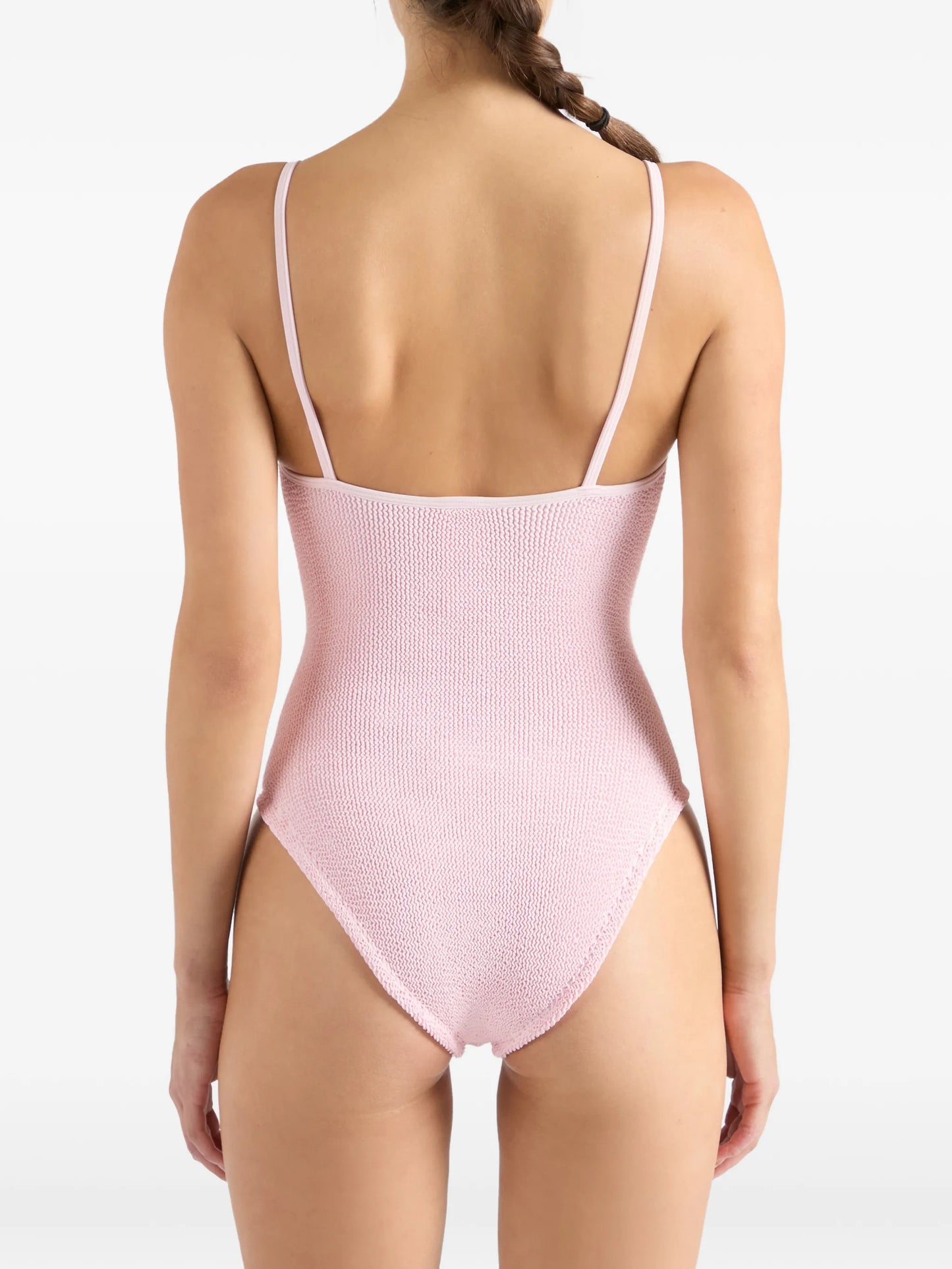 Pamela metallic seersucker swimsuit