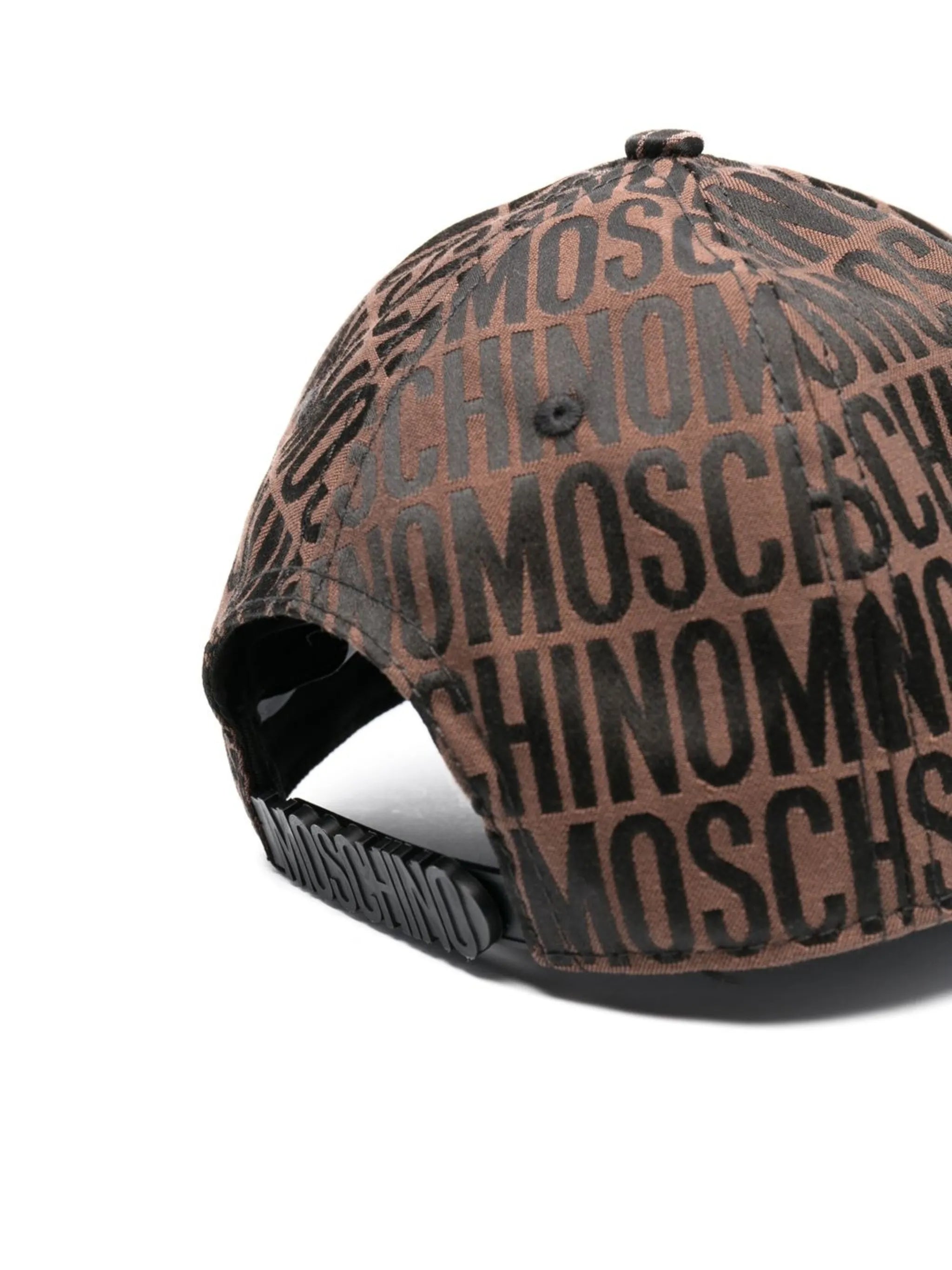 logo-jacquard motif cap