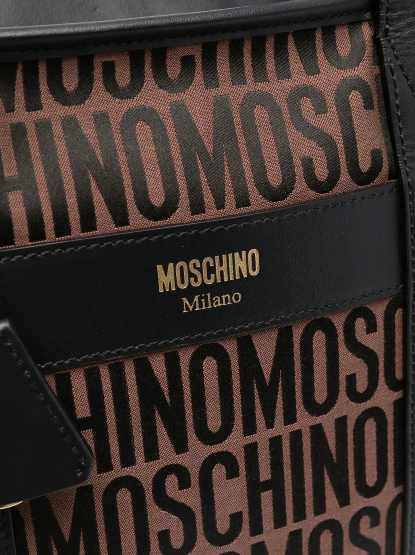 logo-print tote bag