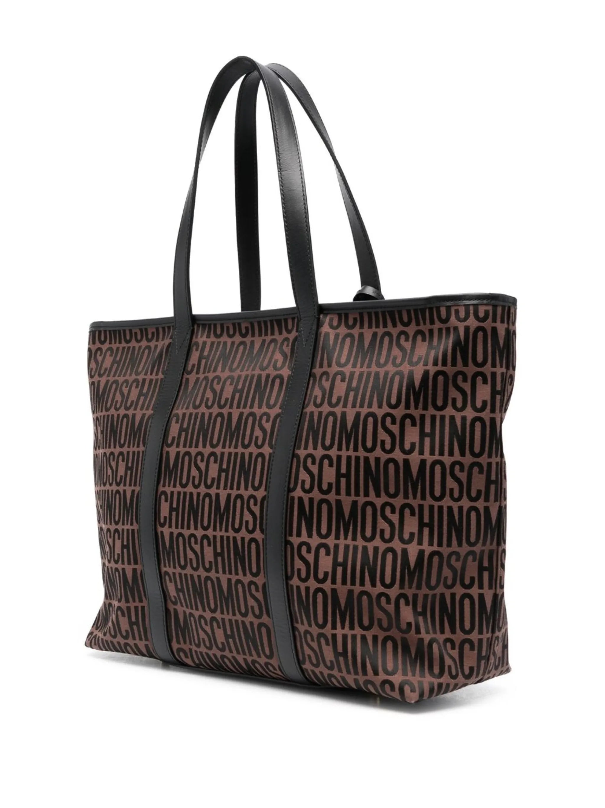 logo-print tote bag