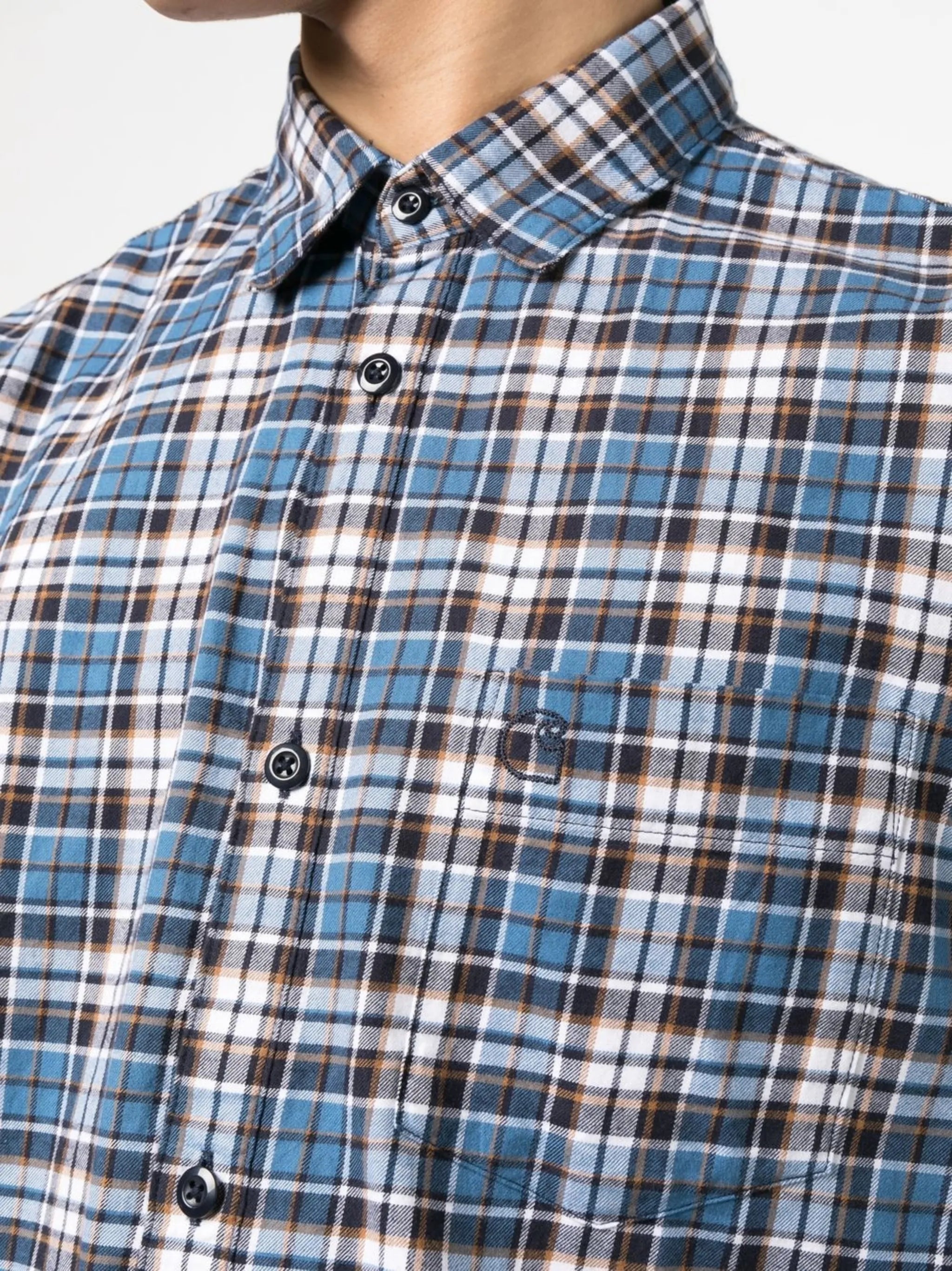 plaid-check print shirt