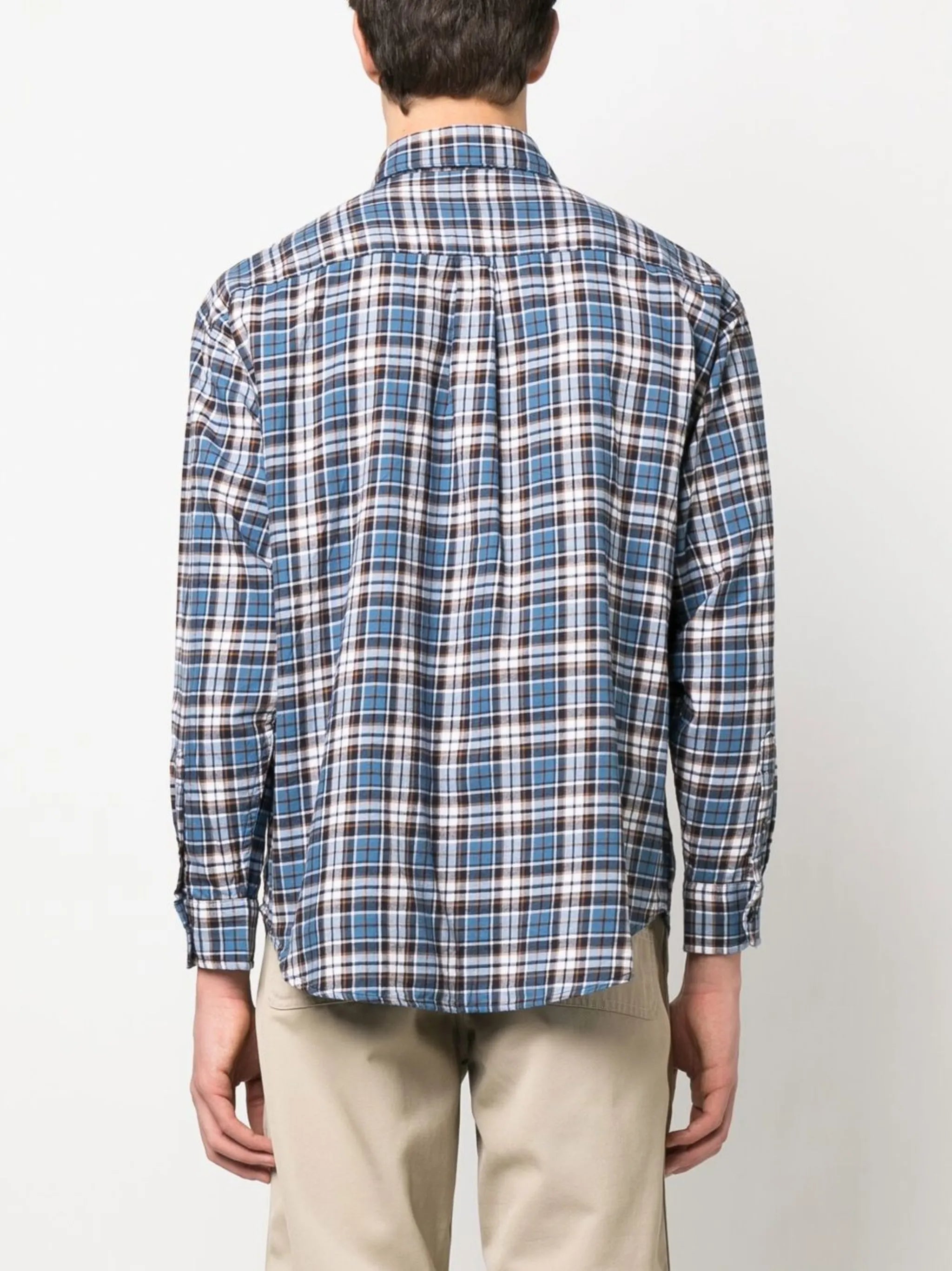 plaid-check print shirt