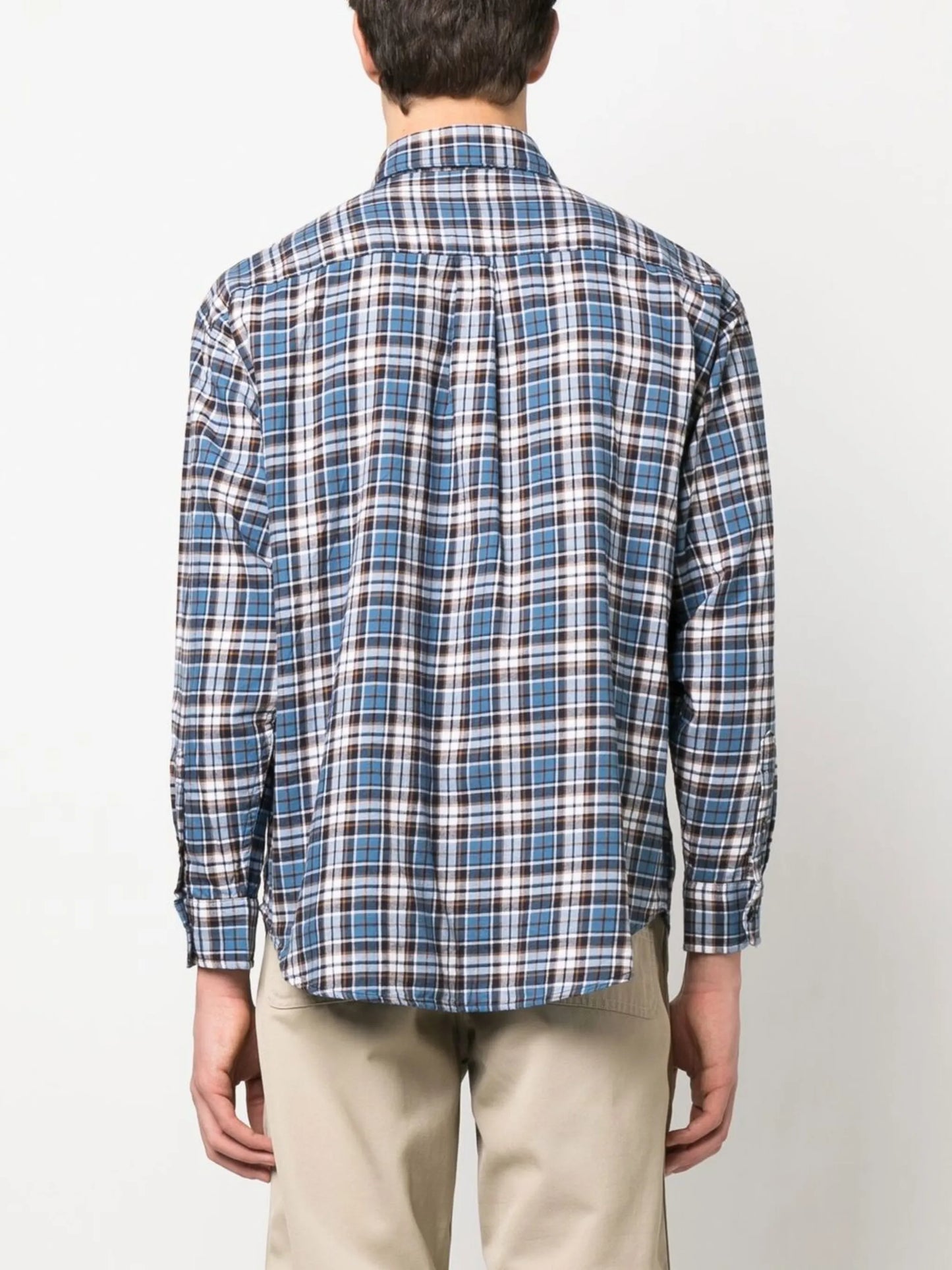 plaid-check print shirt