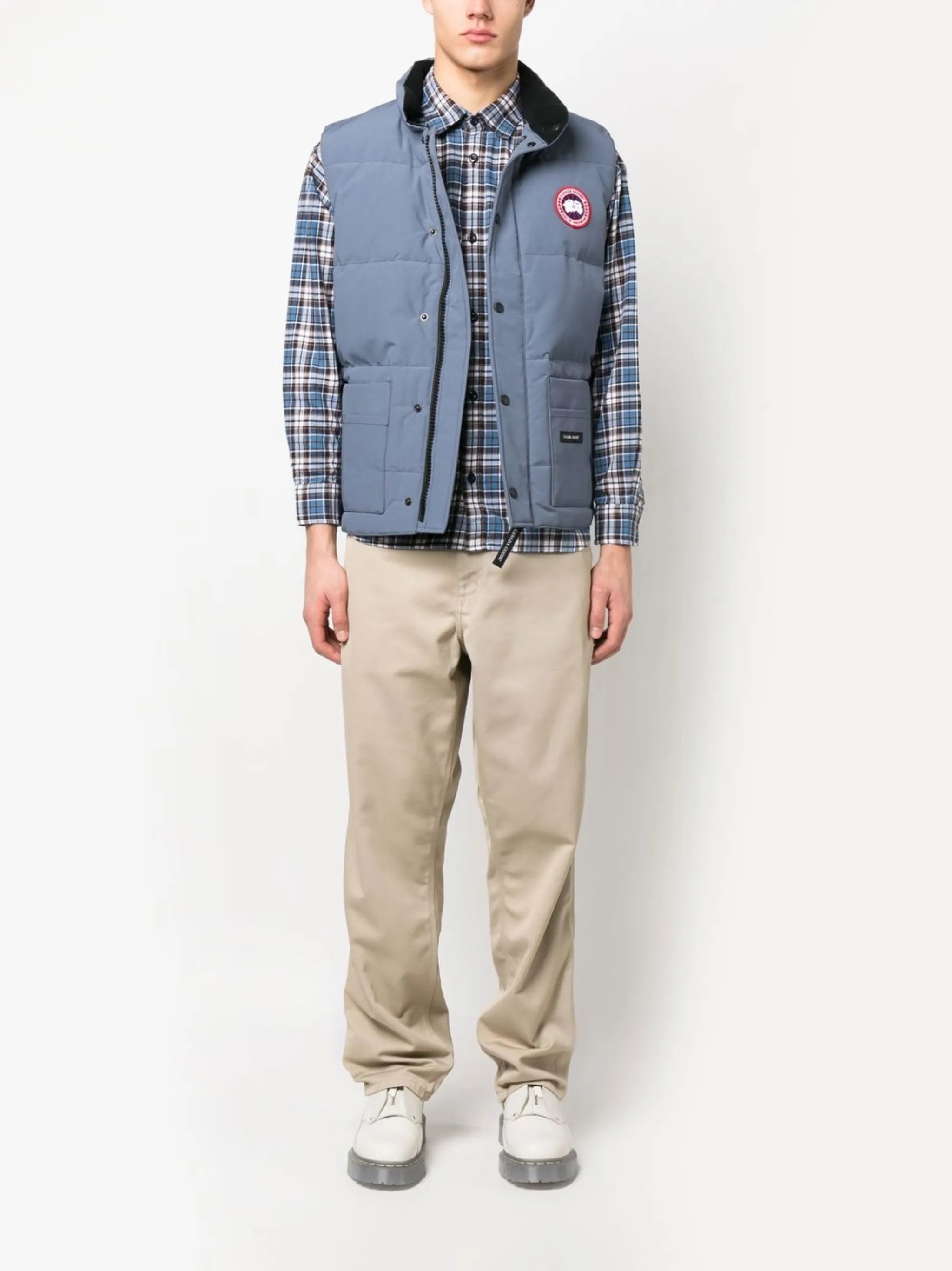 plaid-check print shirt