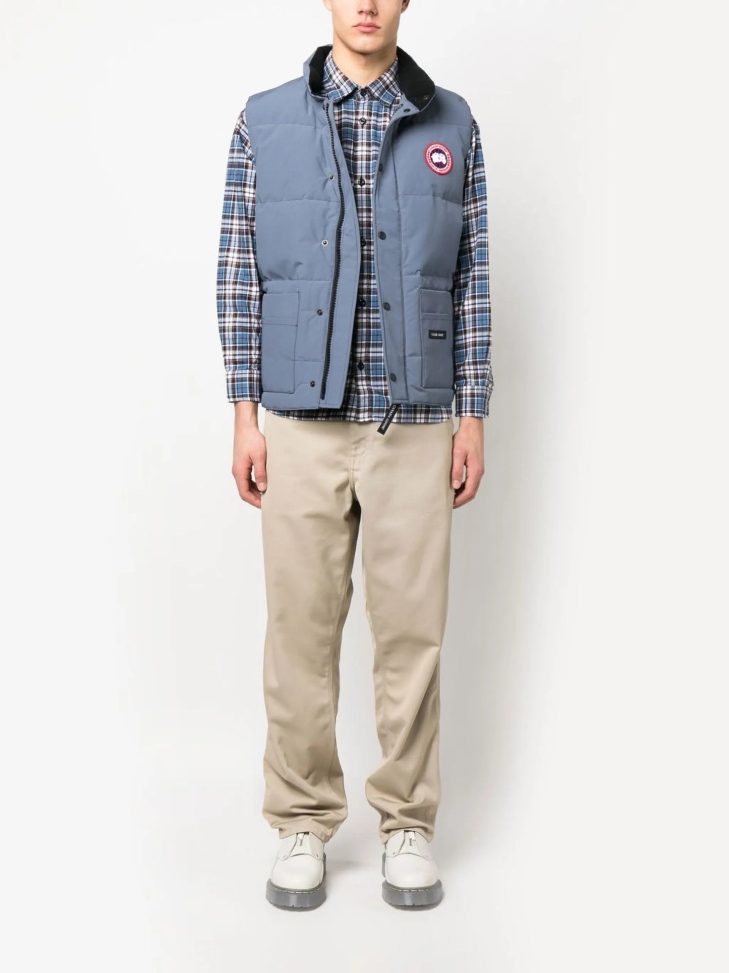 plaid-check print shirt