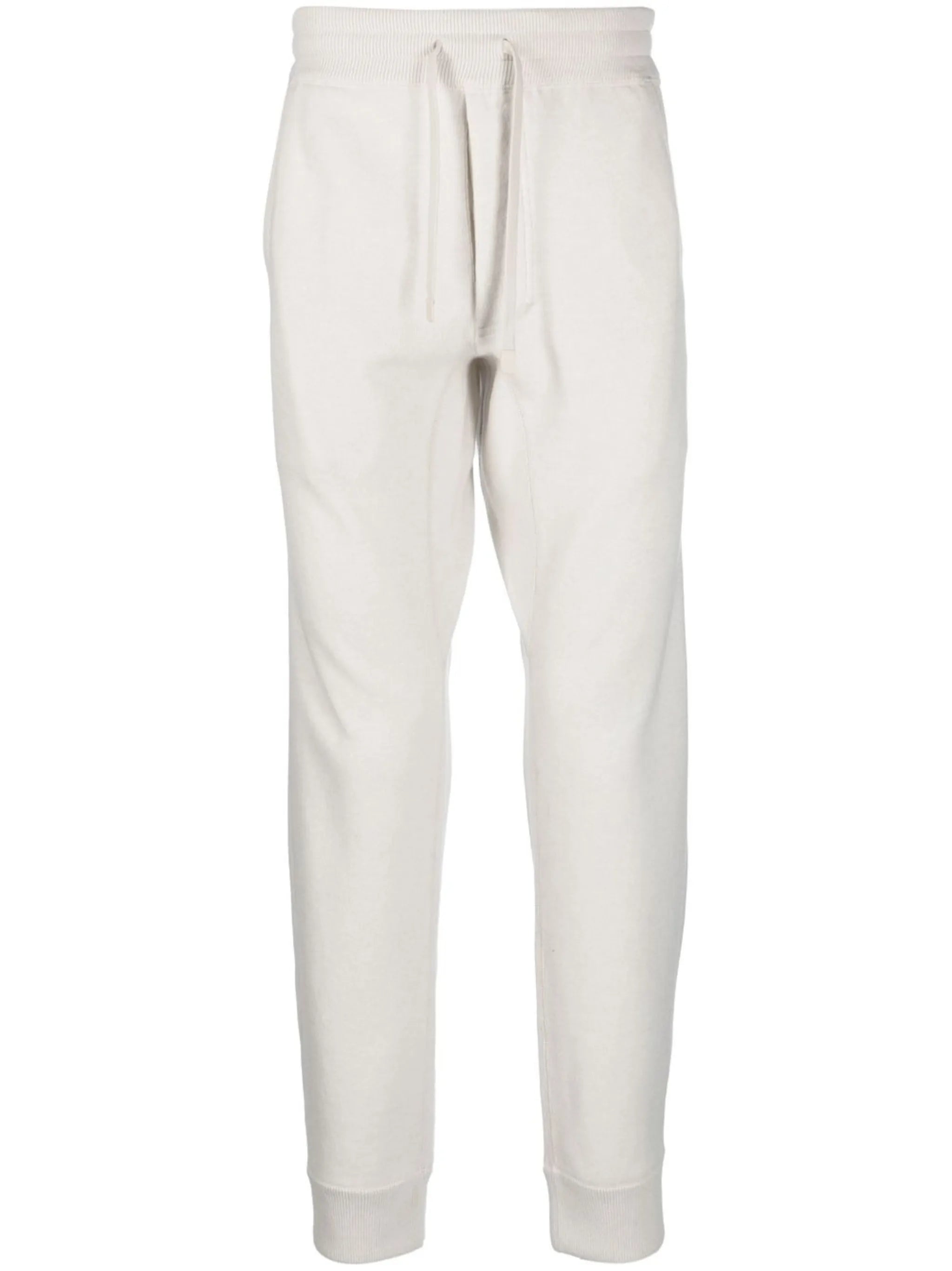 drawstring cashmere track pants