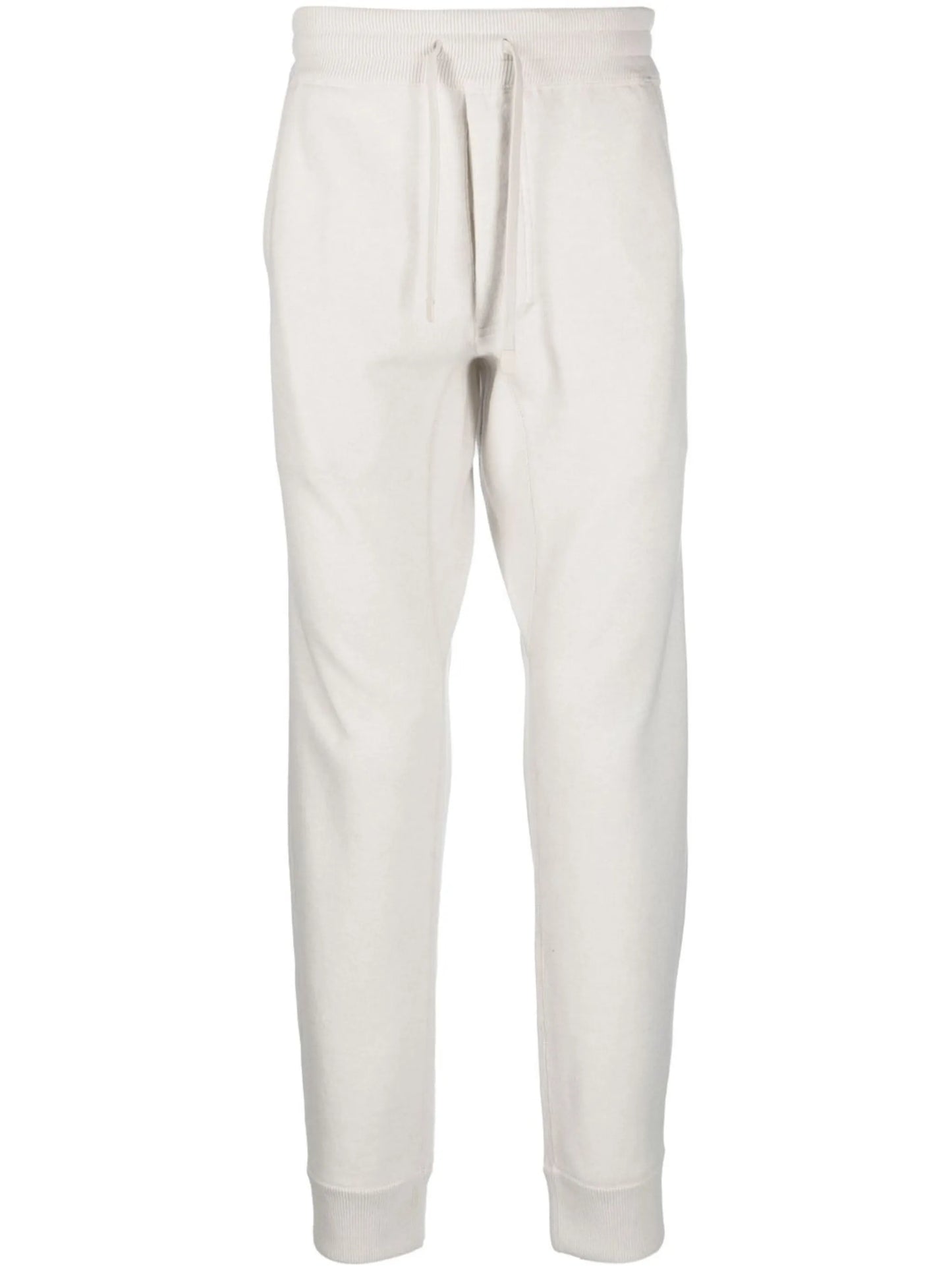 drawstring cashmere track pants