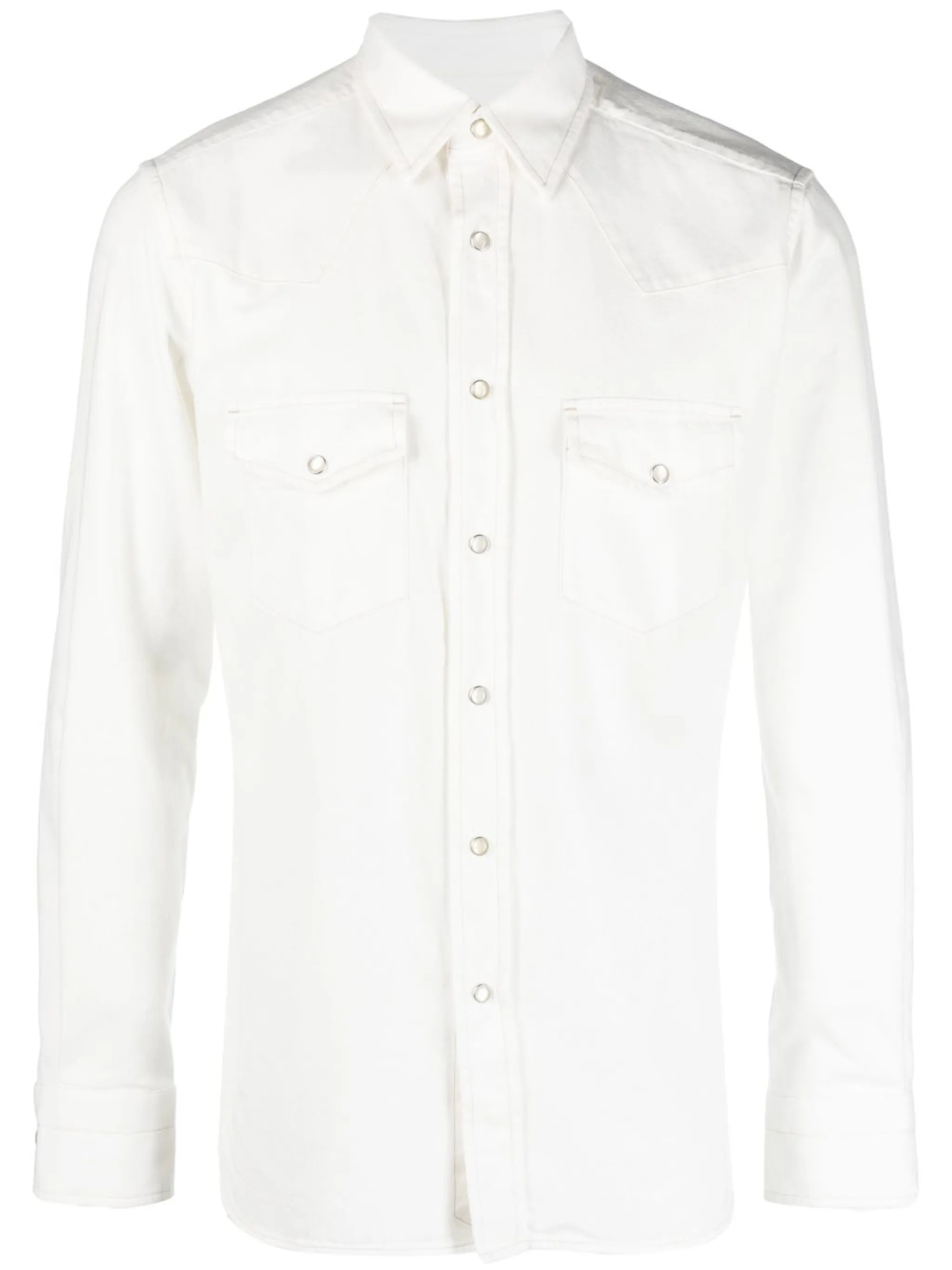 long-sleeve denim shirt