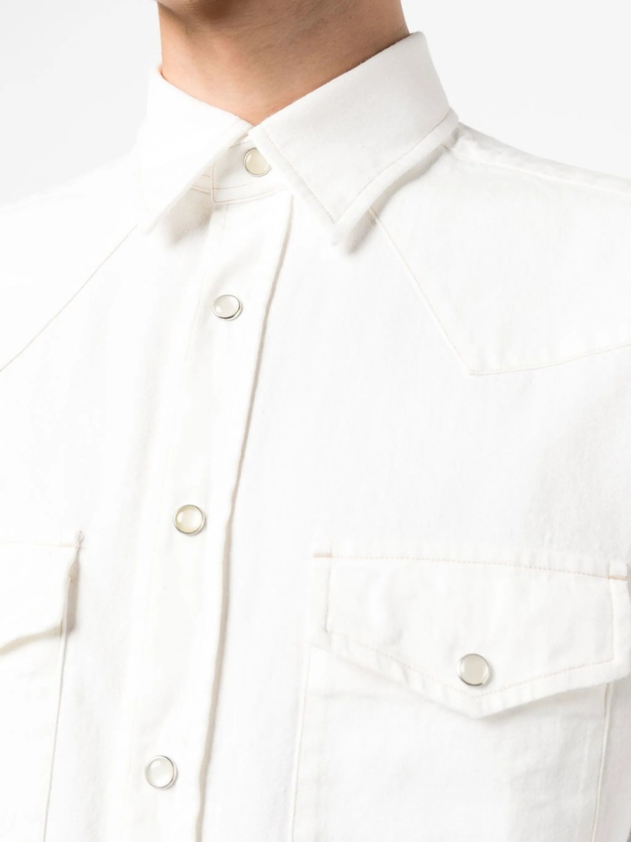 long-sleeve denim shirt