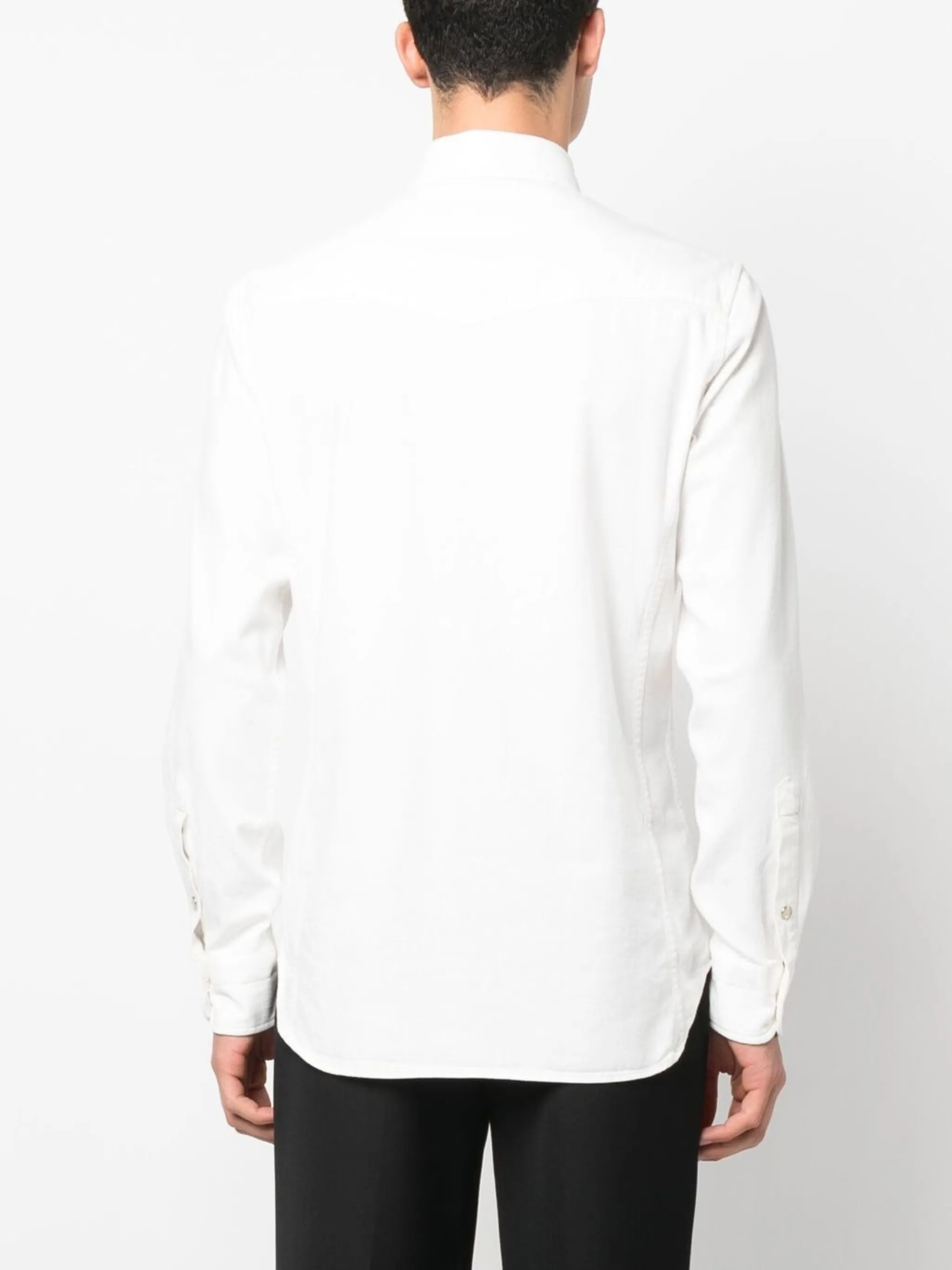 long-sleeve denim shirt
