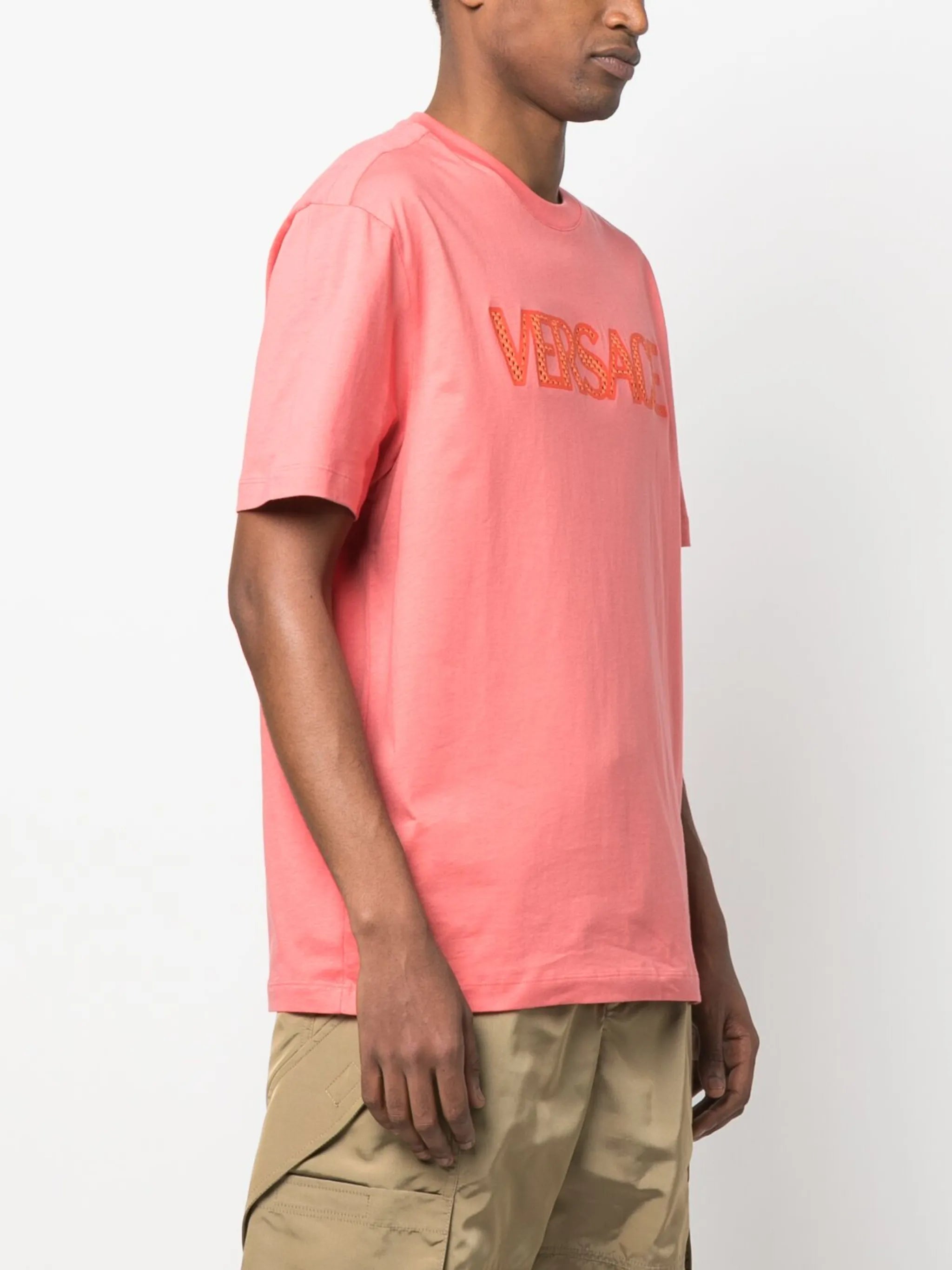 mesh logo appliqué T-shirt