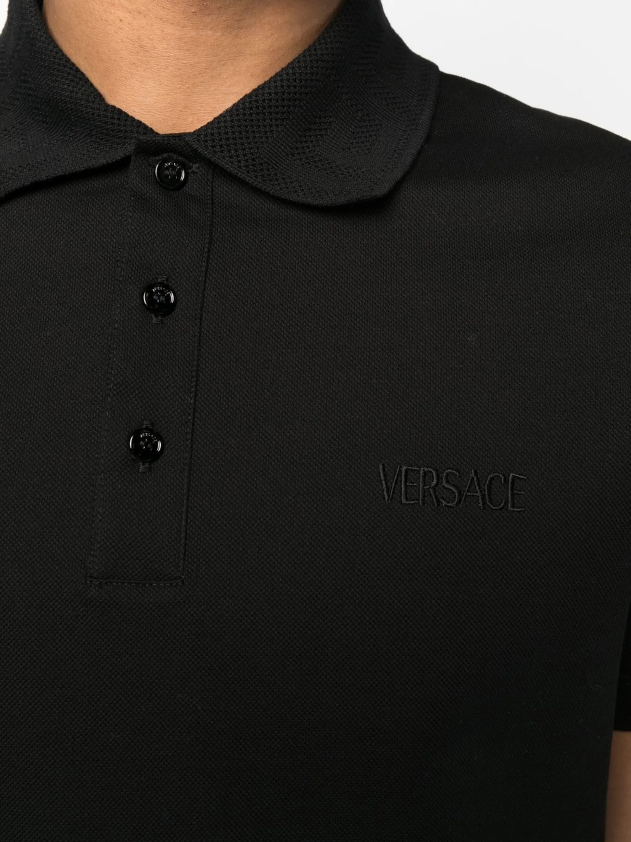 logo-embroidered polo shirt