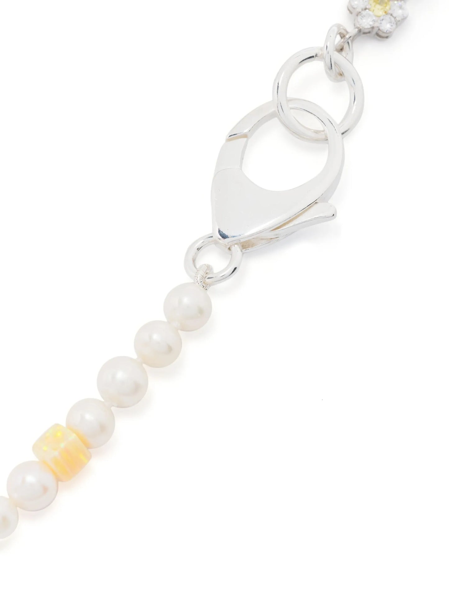 Daisy sterling silver pearl necklace