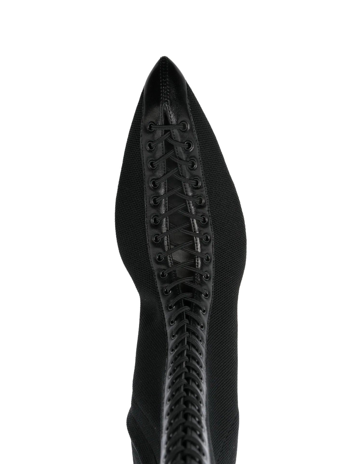 knee-high 70mm lace-up leather boots