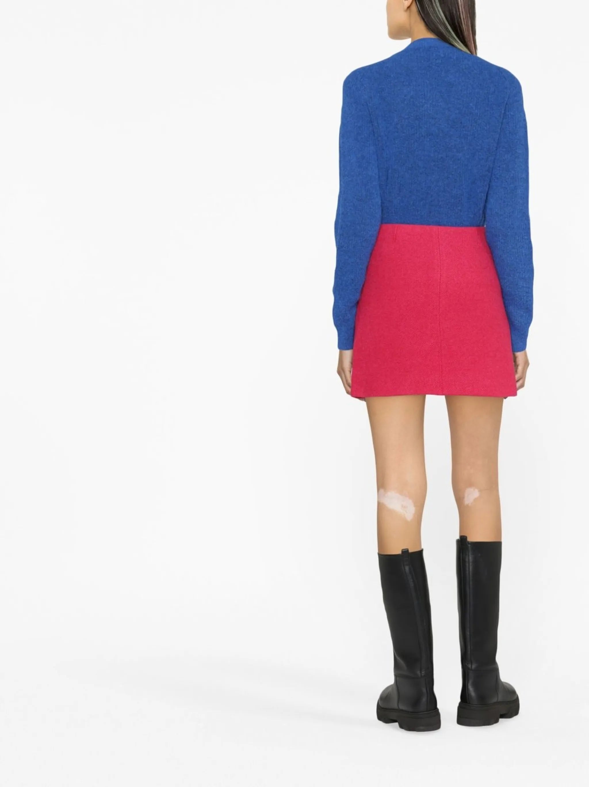 logo-patch pencil skirt
