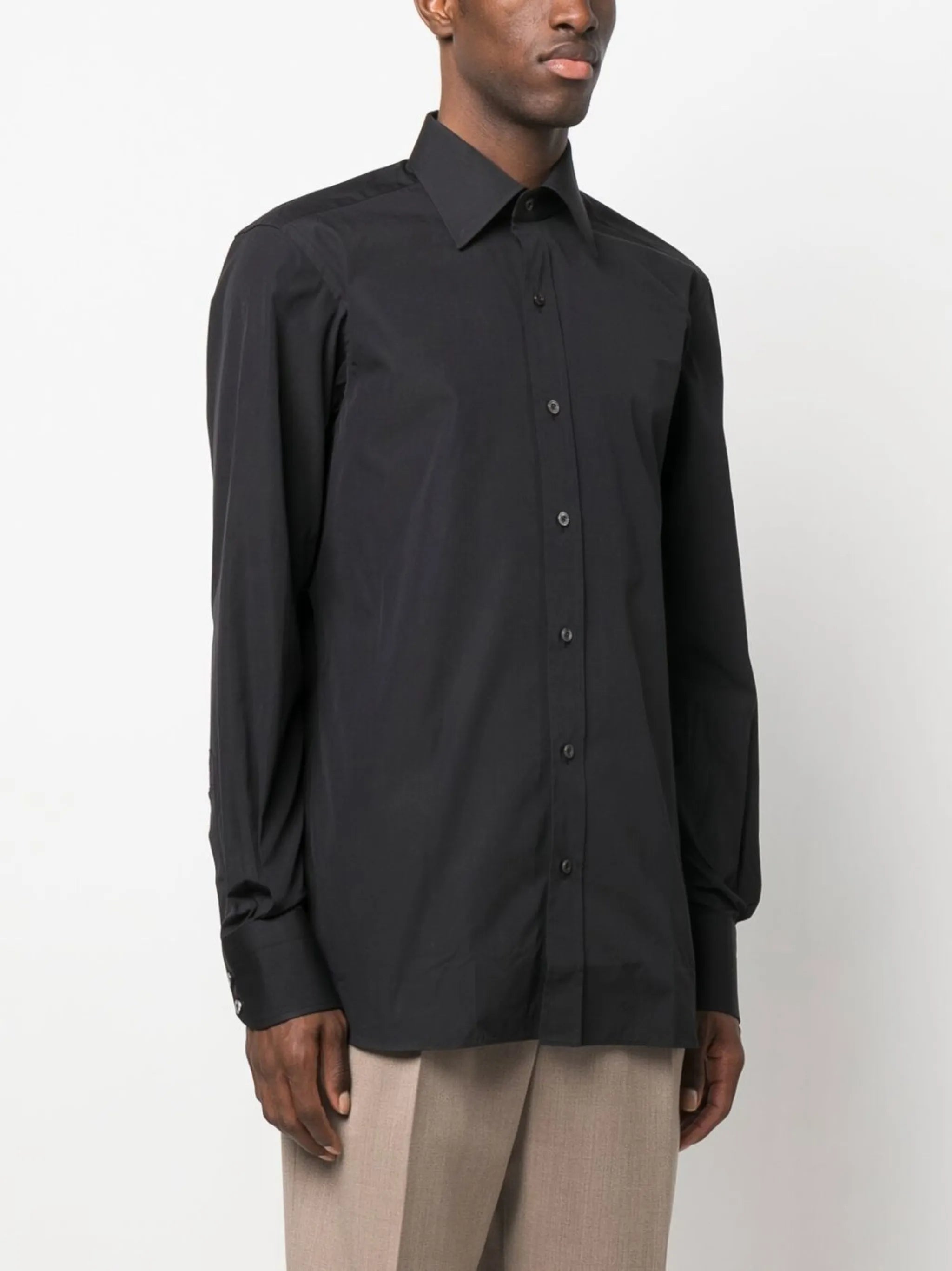 long-sleeve cotton shirt